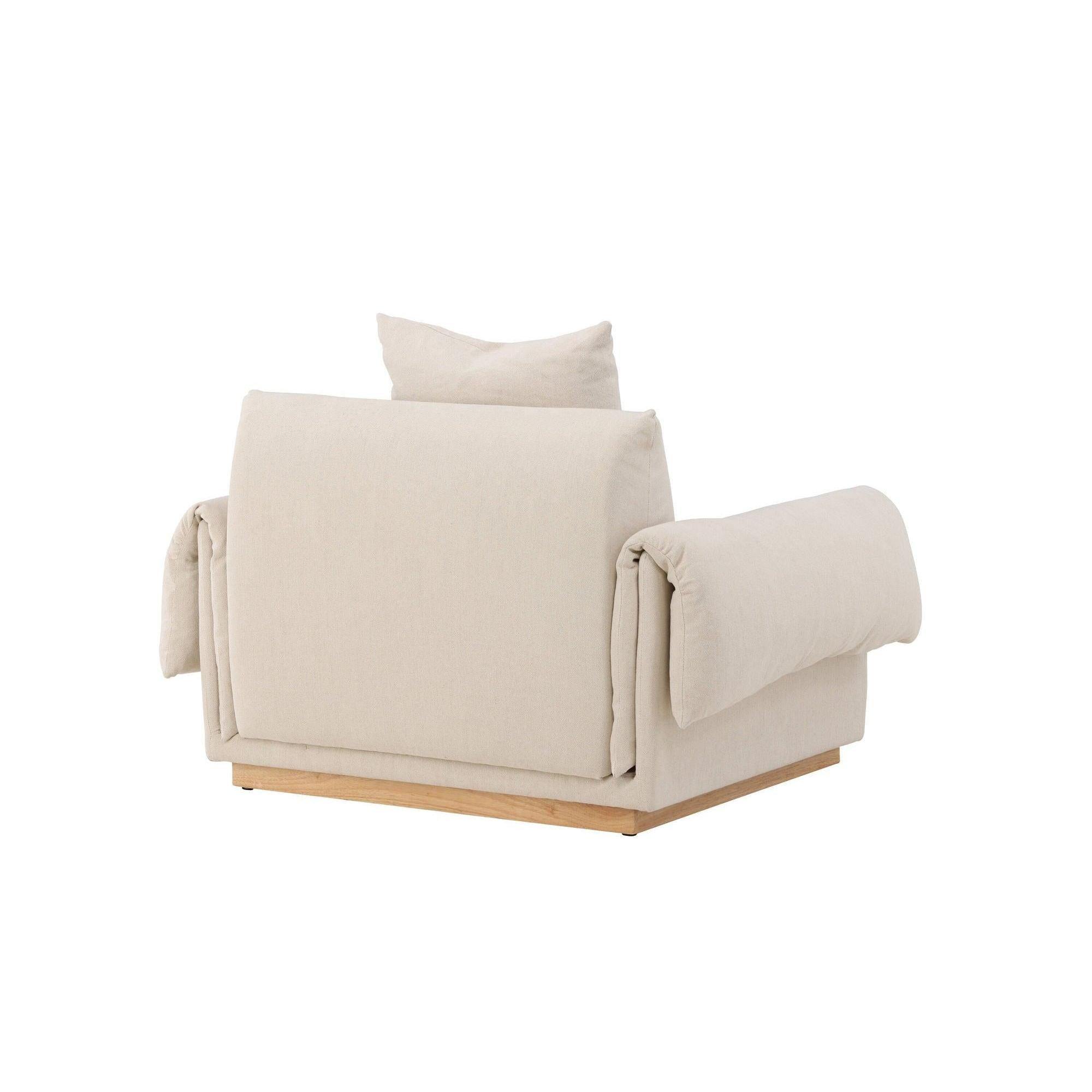 Sessel Mollösund aus Leinen - Beige7340220830975Sessel