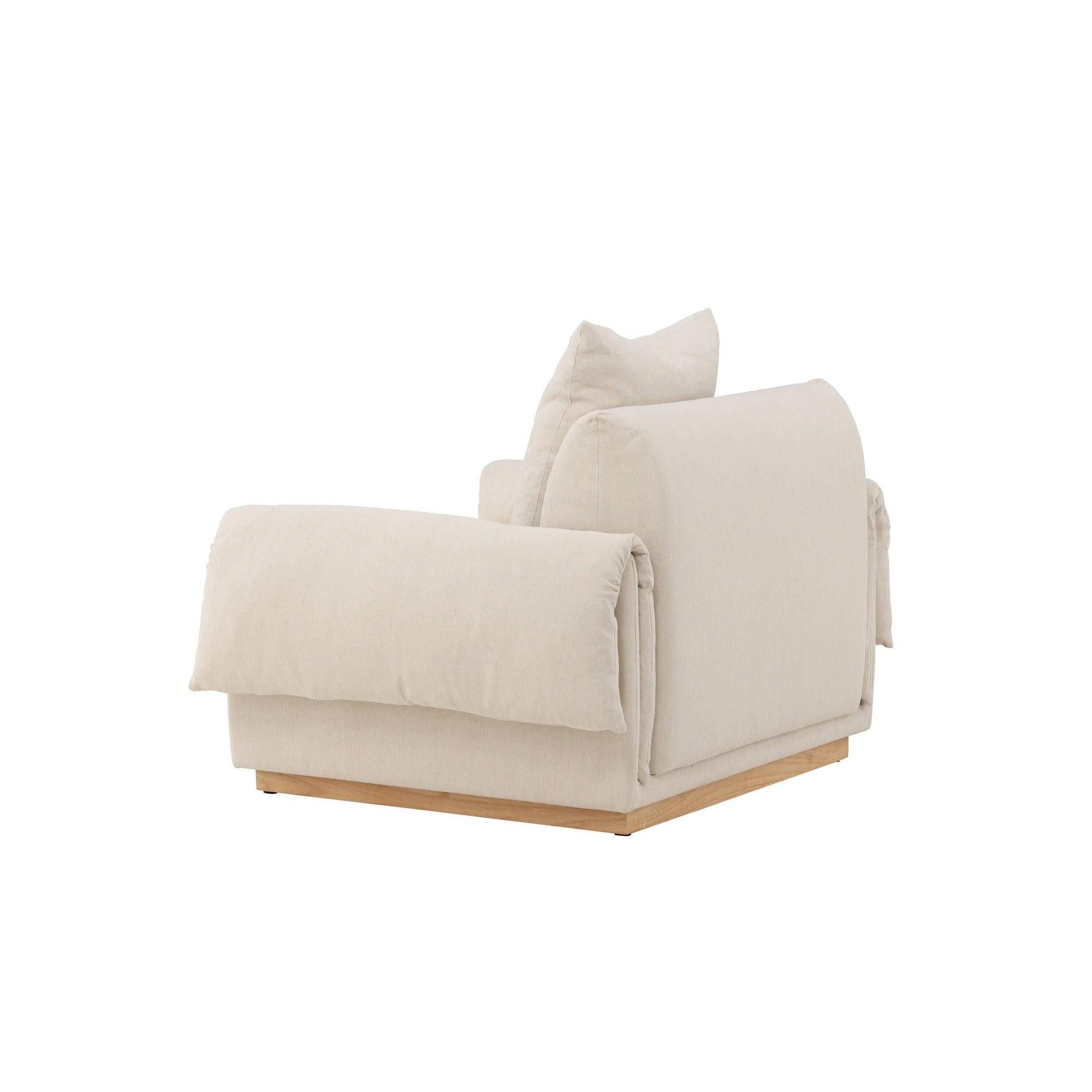 Sessel Mollösund aus Leinen - Beige7340220830975Sessel
