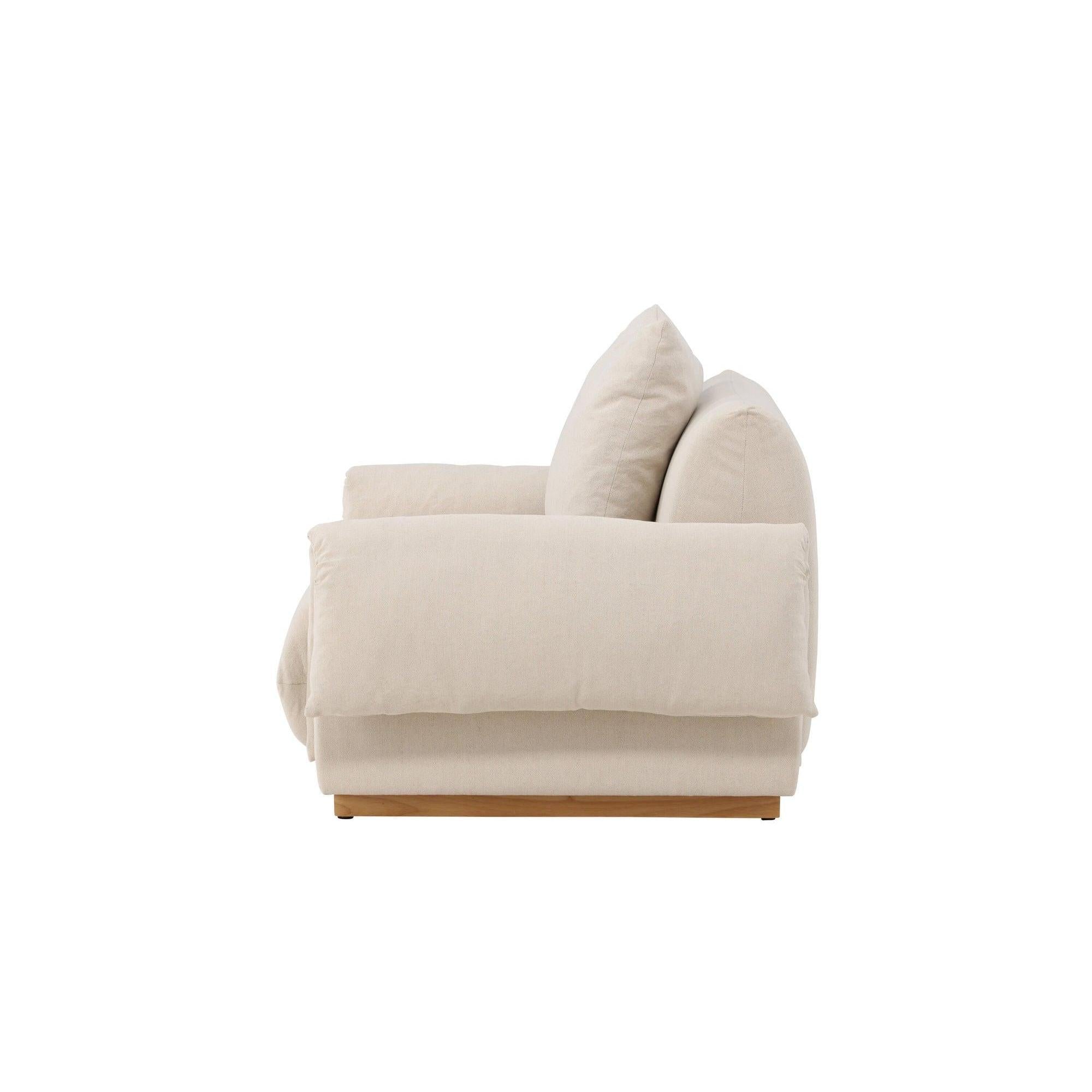 Sessel Mollösund aus Leinen - Beige7340220830975Sessel