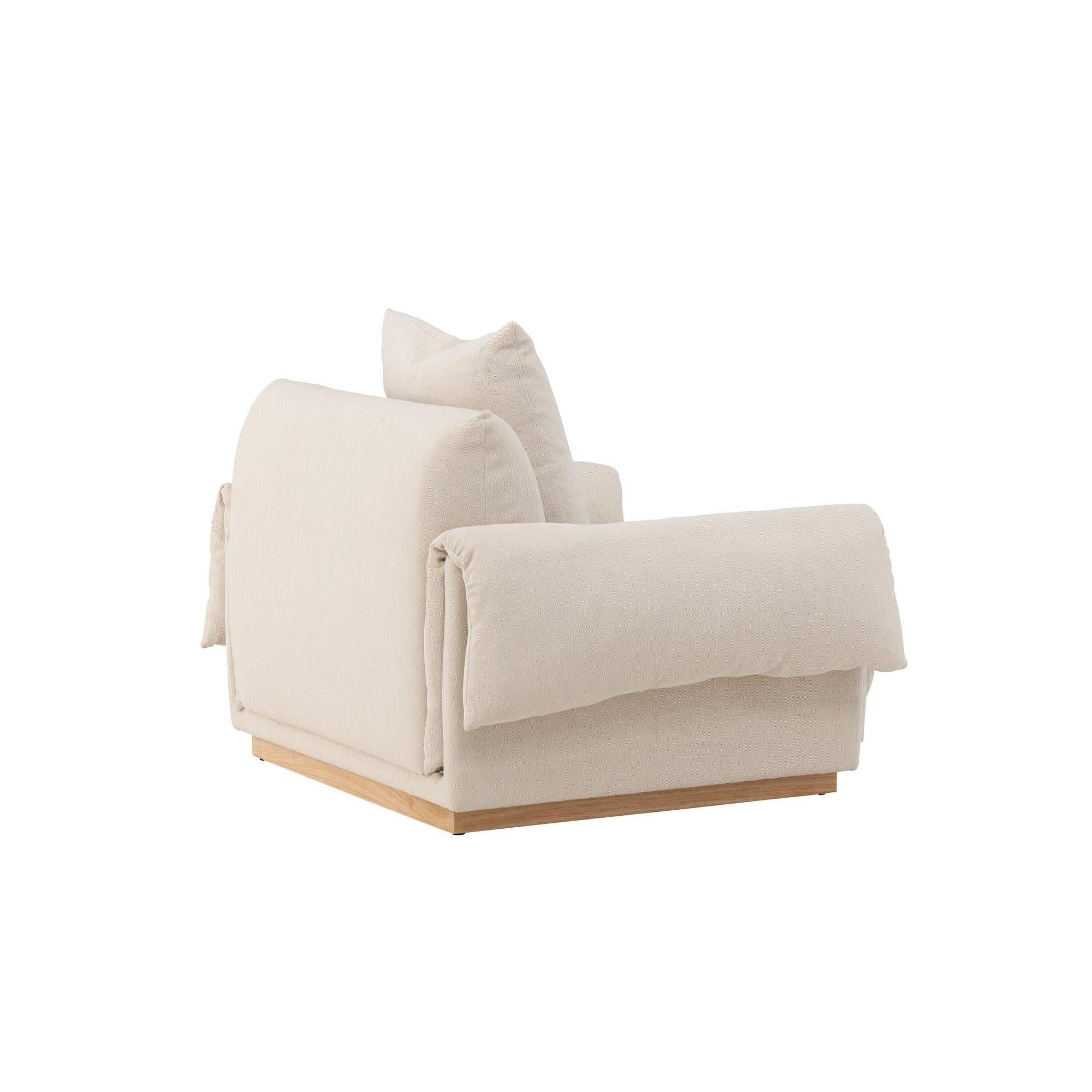 Sessel Mollösund aus Leinen - Beige7340220830975Sessel