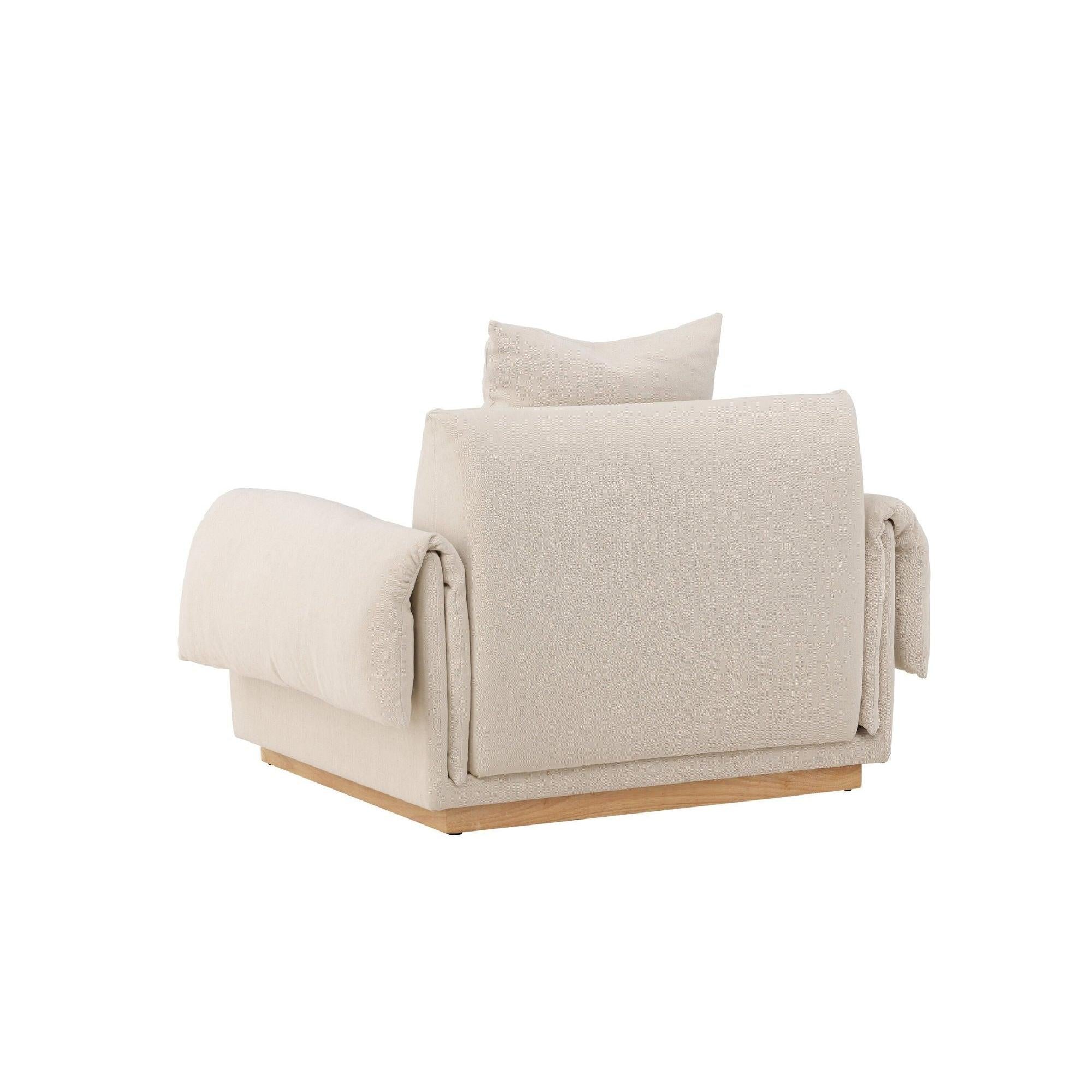 Sessel Mollösund aus Leinen - Beige7340220830975Sessel