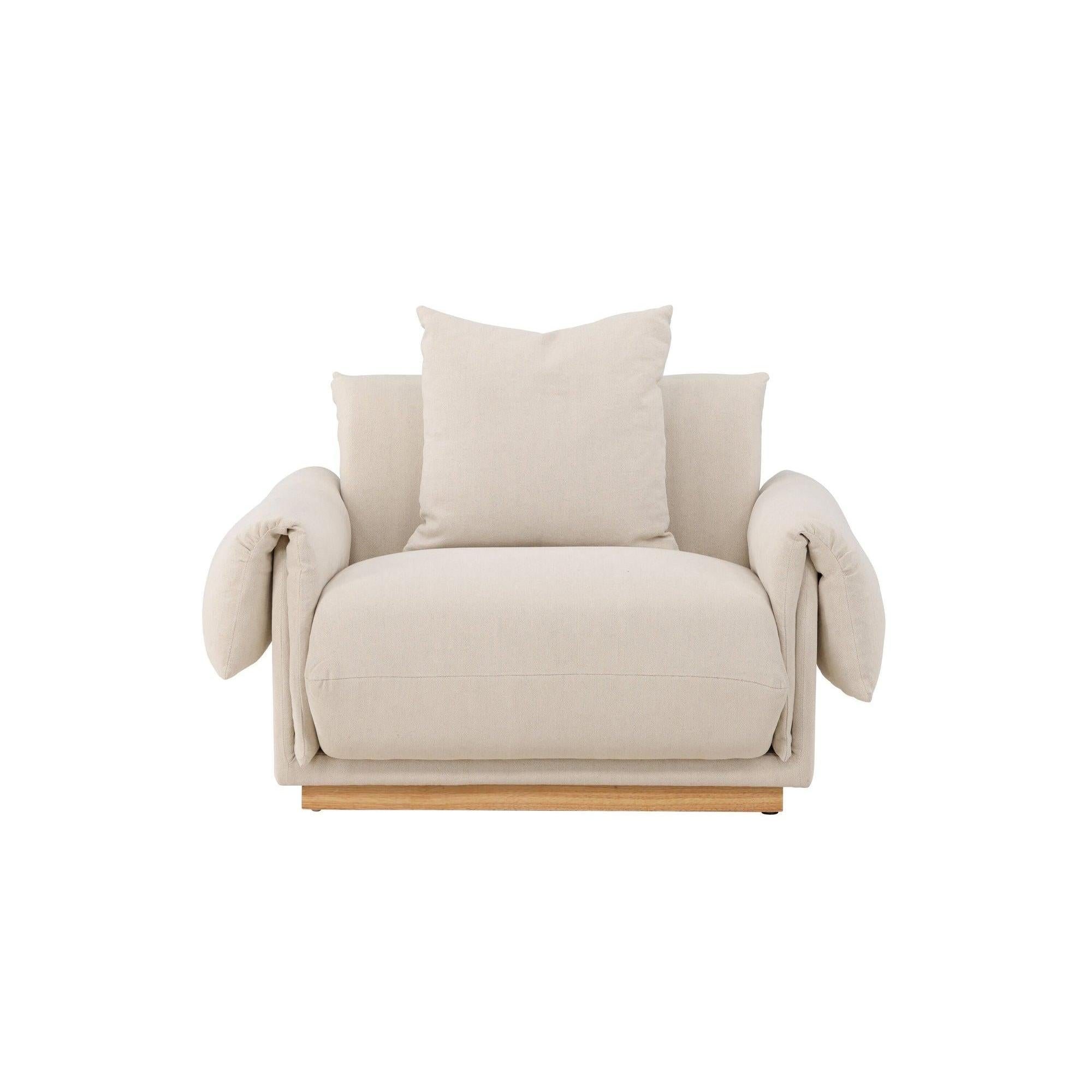 Sessel Mollösund aus Leinen - Beige7340220830975Sessel