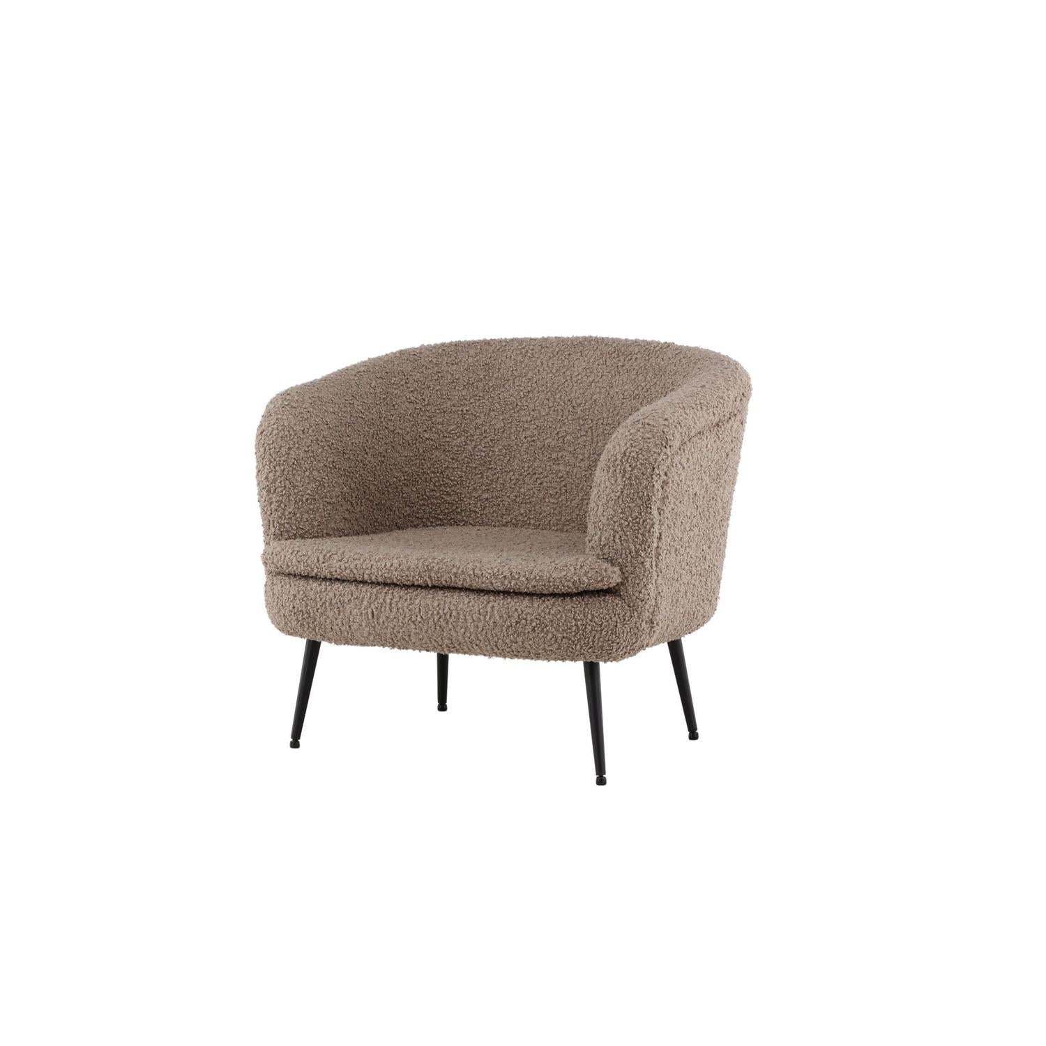 Sessel Nordkoster aus Teddy-Bouclé - Taupe-Sessel-Vind-le canapé