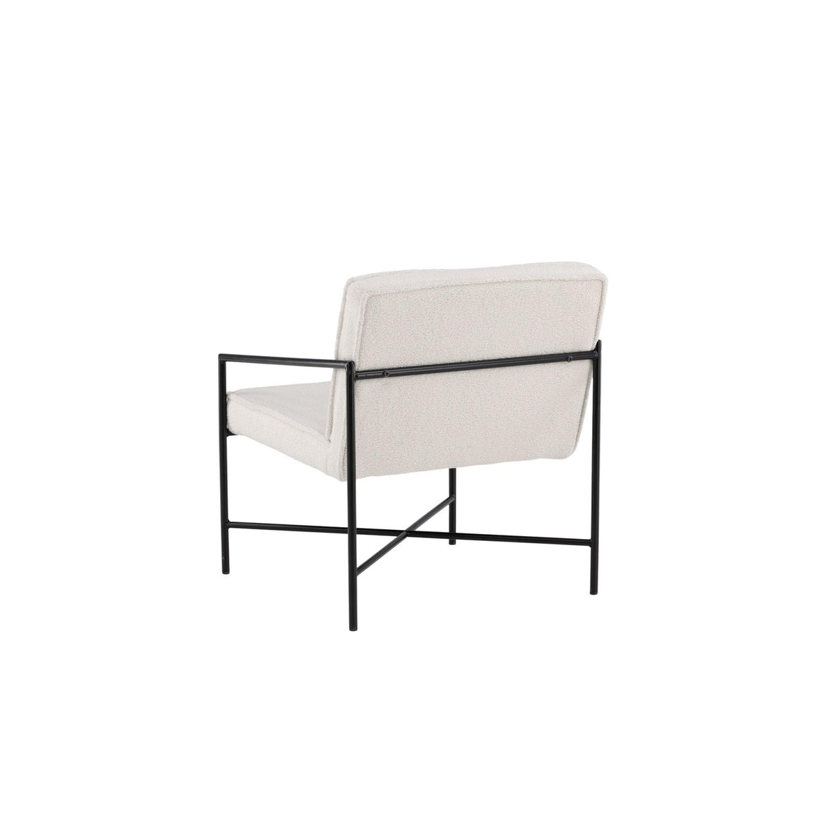 Sessel Rakel aus Teddy Bouclé - Weiß-Sessel-Venture Home-le canapé
