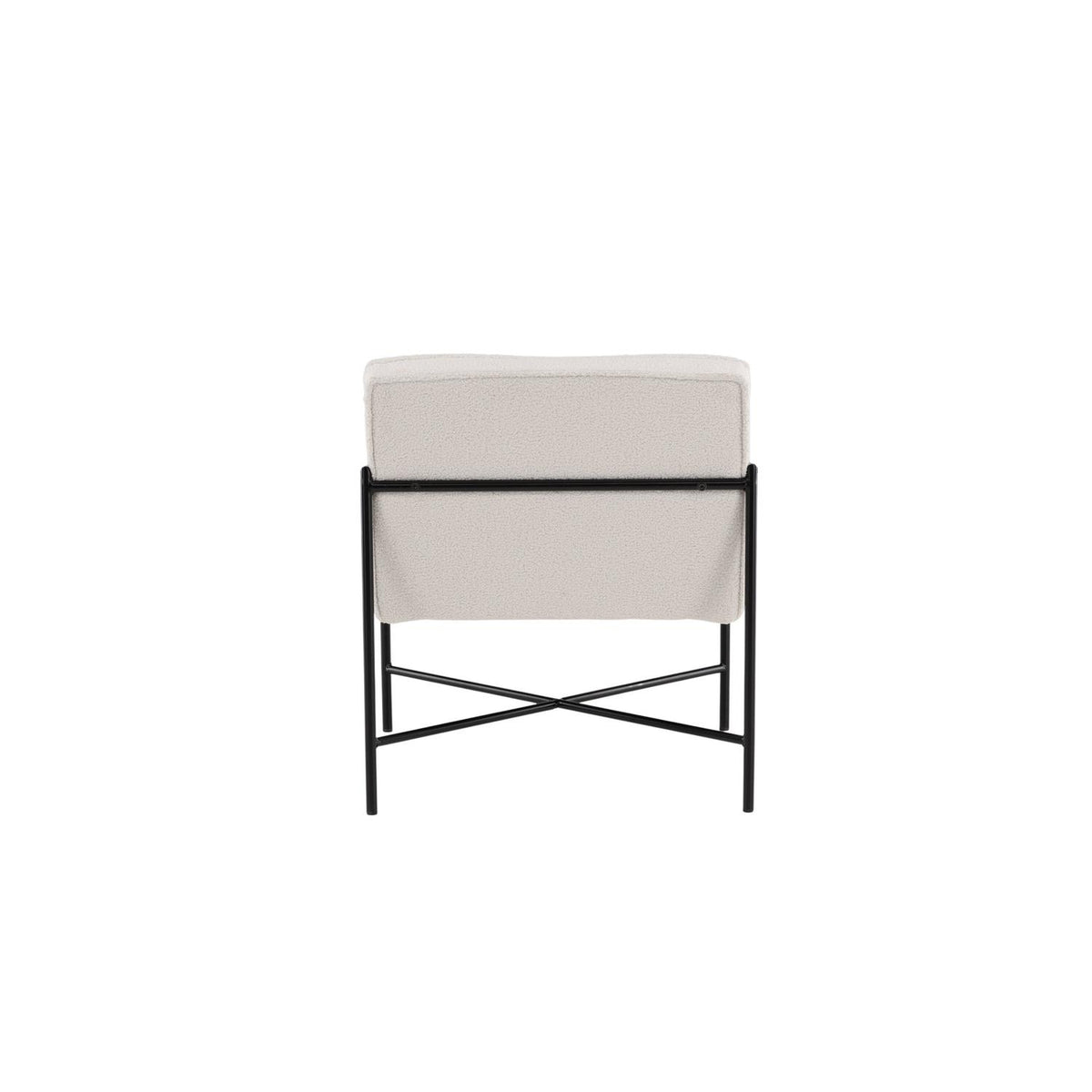 Sessel Rakel aus Teddy Bouclé - Weiß-Sessel-Venture Home-le canapé