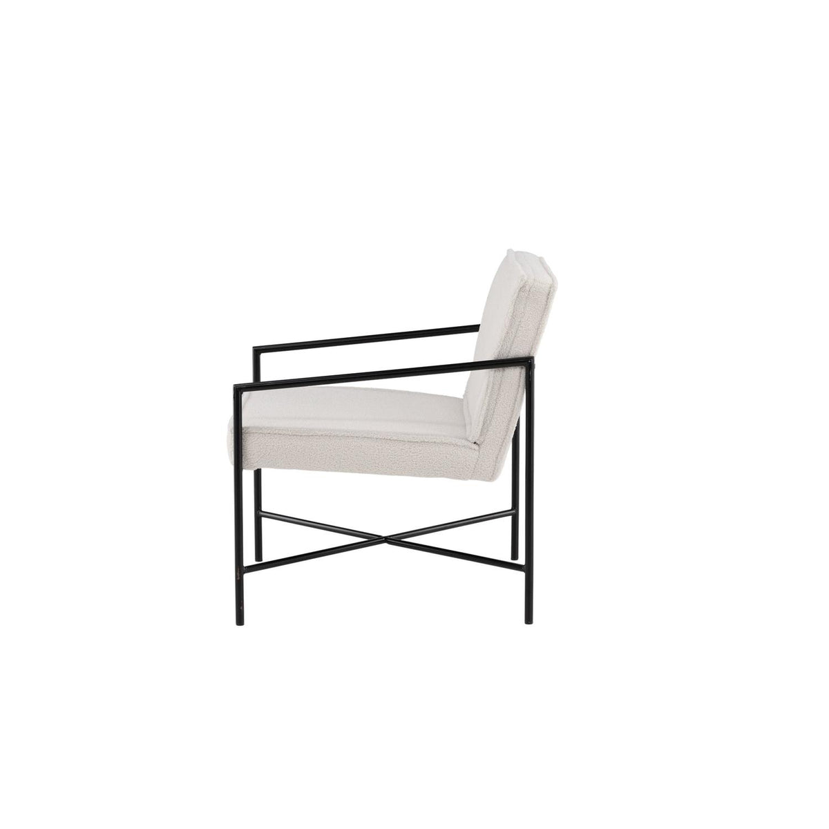 Sessel Rakel aus Teddy Bouclé - Weiß-Sessel-Venture Home-le canapé