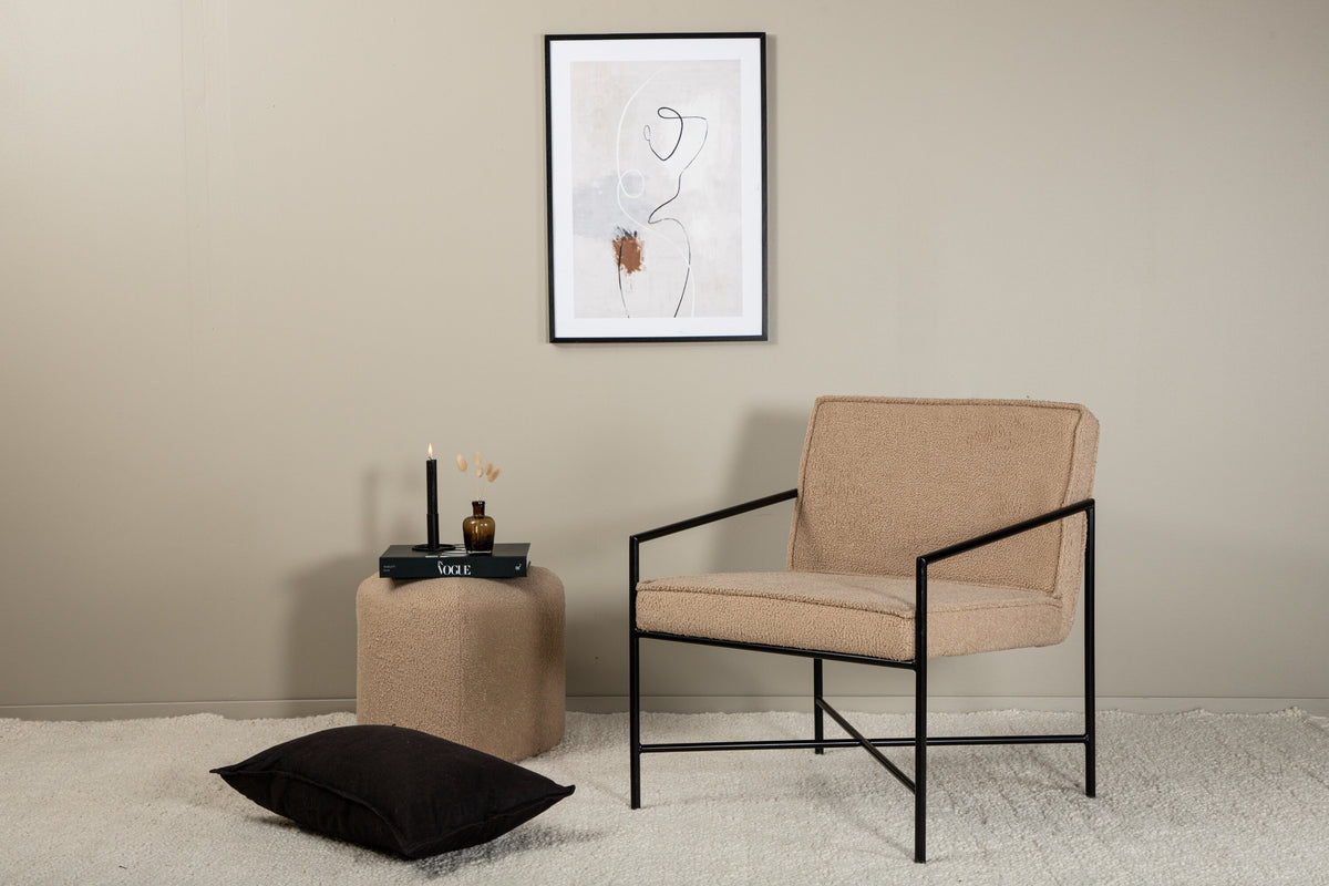Sessel Rakel mit Armlehnen - Beige-Sessel-Venture Home-le canapé