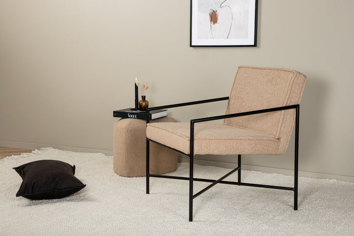 Sessel Rakel mit Armlehnen - Beige-Sessel-Venture Home-le canapé