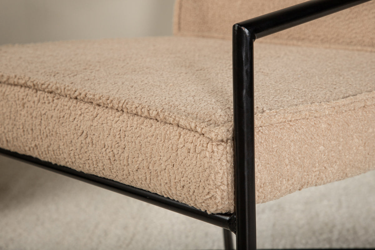 Sessel Rakel mit Armlehnen - Beige-Sessel-Venture Home-le canapé