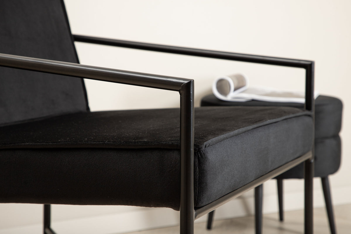 Sessel Rakel - Schwarz-Sessel-Venture Home-le canapé