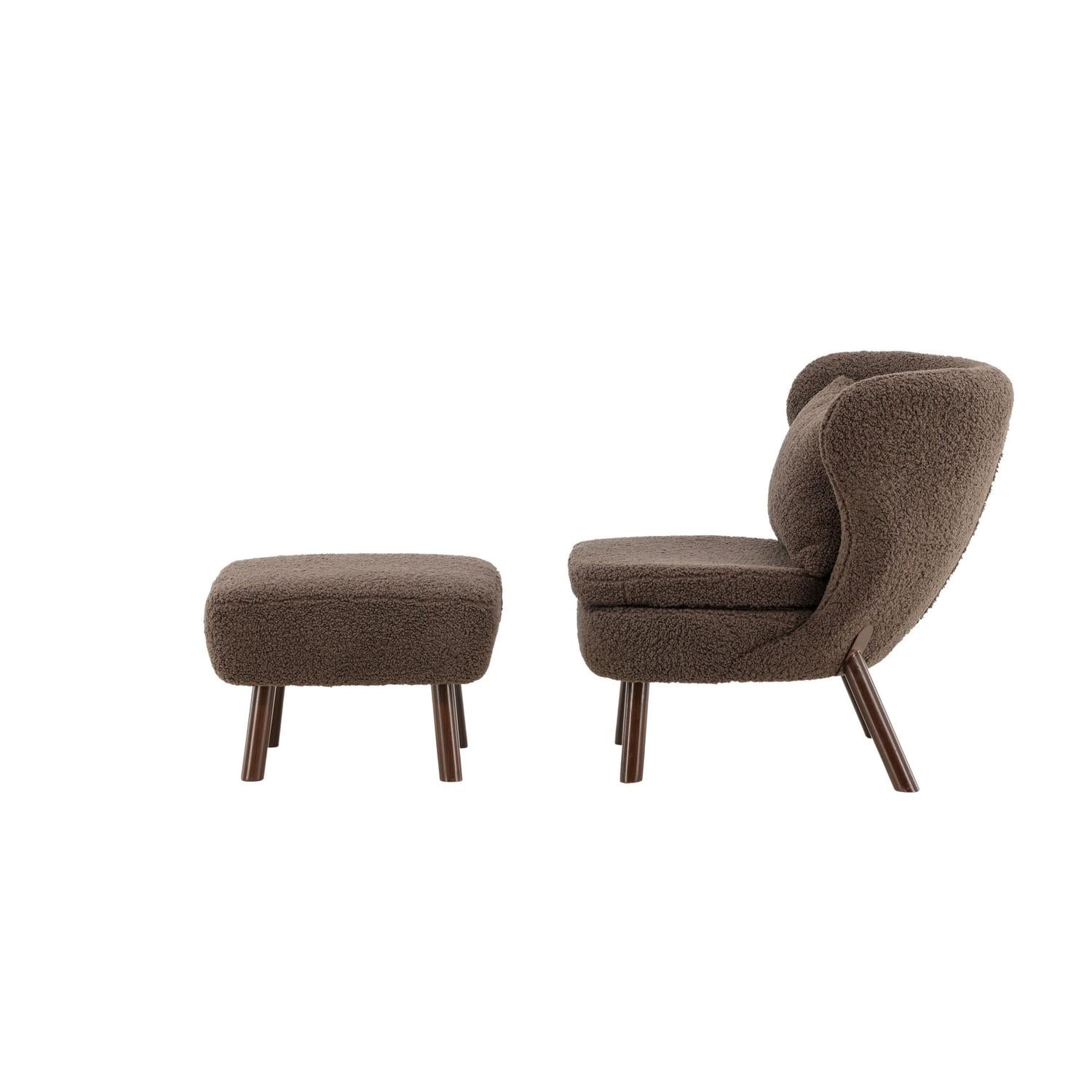Sessel Ryxö aus Teddy Bouclé - Braun-Sessel-Vind-le canapé