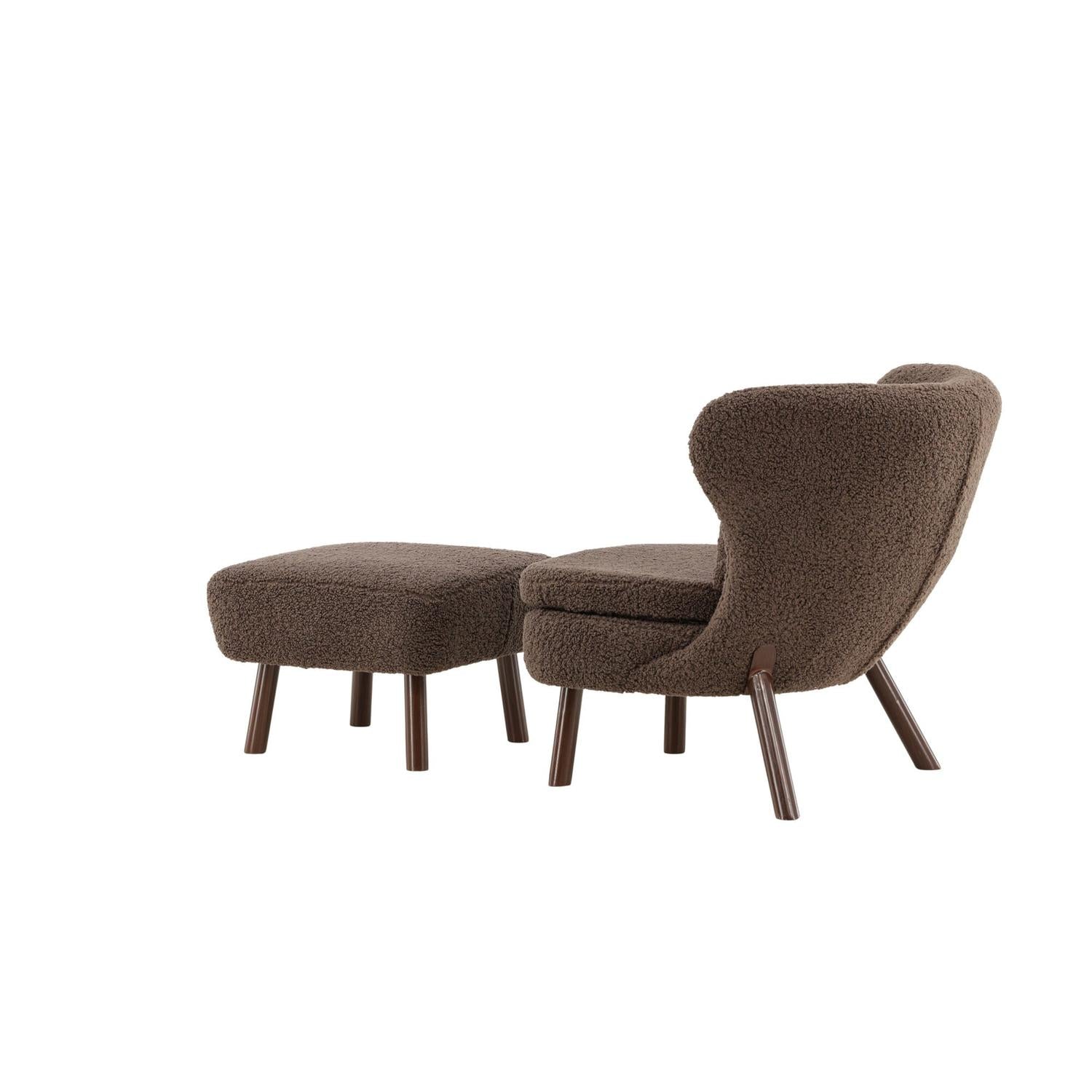 Sessel Ryxö aus Teddy Bouclé - Braun-Sessel-Vind-le canapé