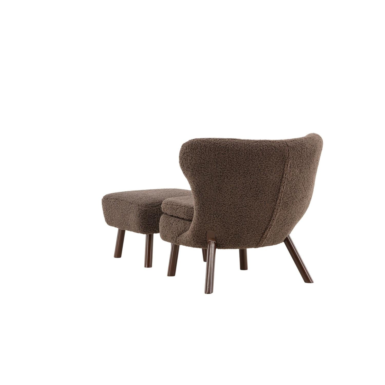 Sessel Ryxö aus Teddy Bouclé - Braun-Sessel-Vind-le canapé
