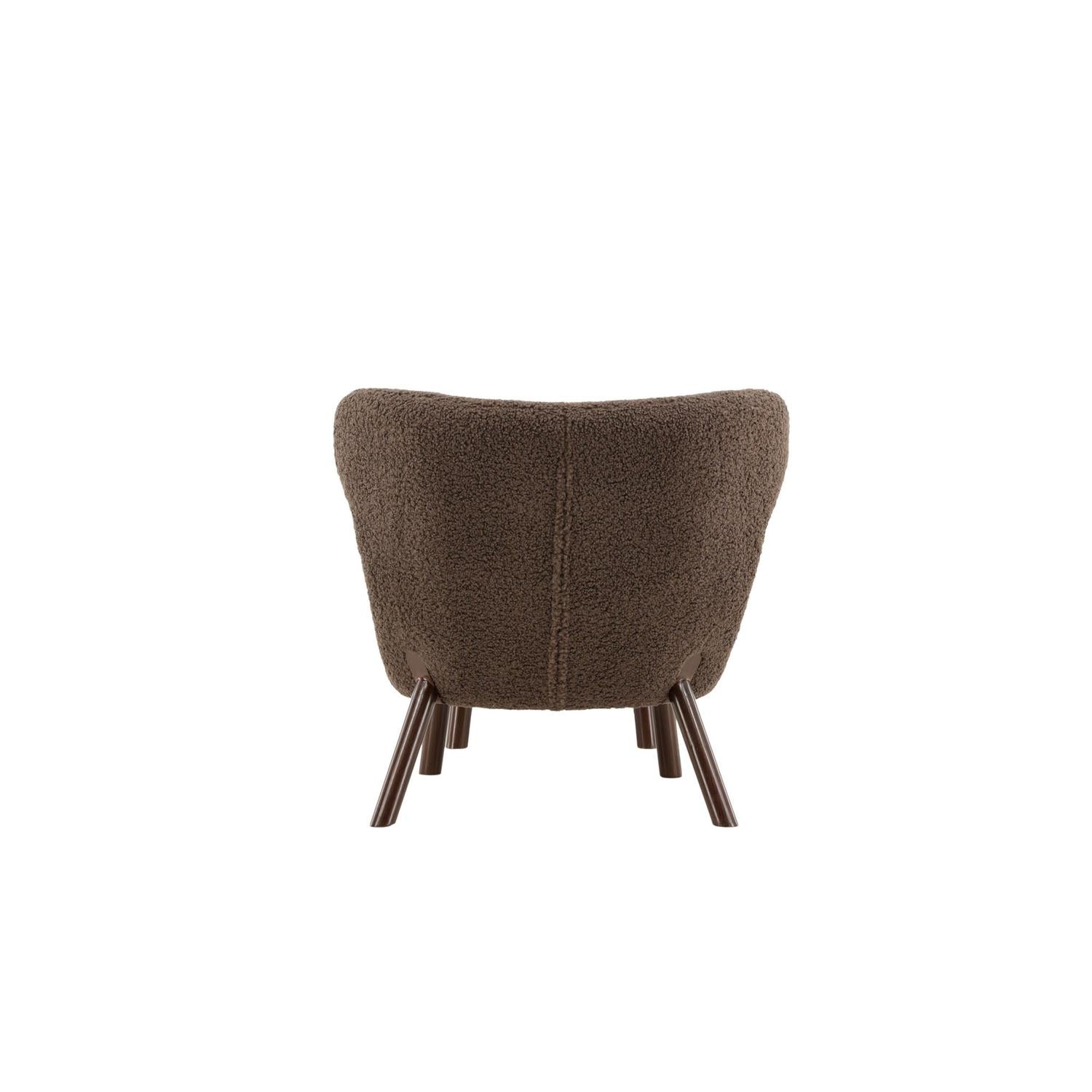 Sessel Ryxö aus Teddy Bouclé - Braun-Sessel-Vind-le canapé