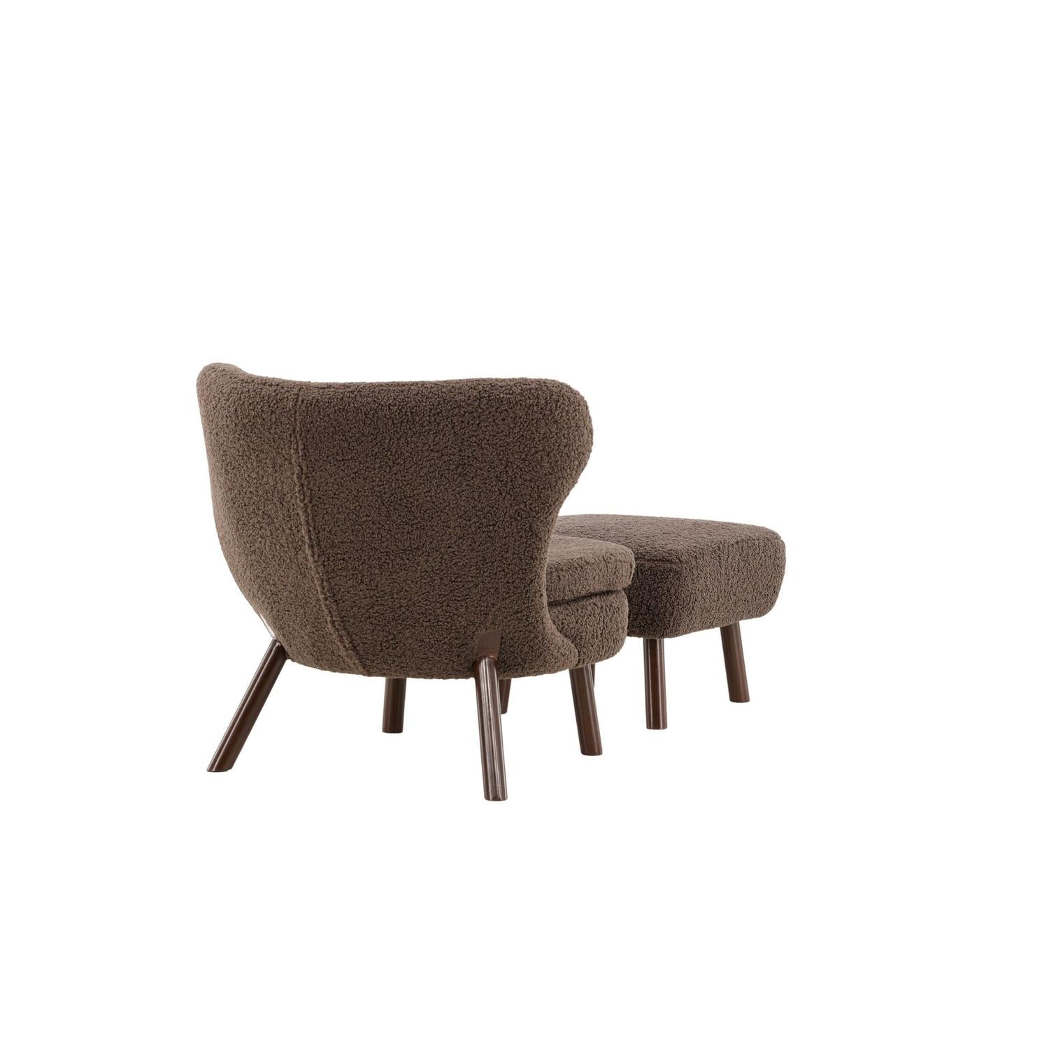 Sessel Ryxö aus Teddy Bouclé - Braun-Sessel-Vind-le canapé