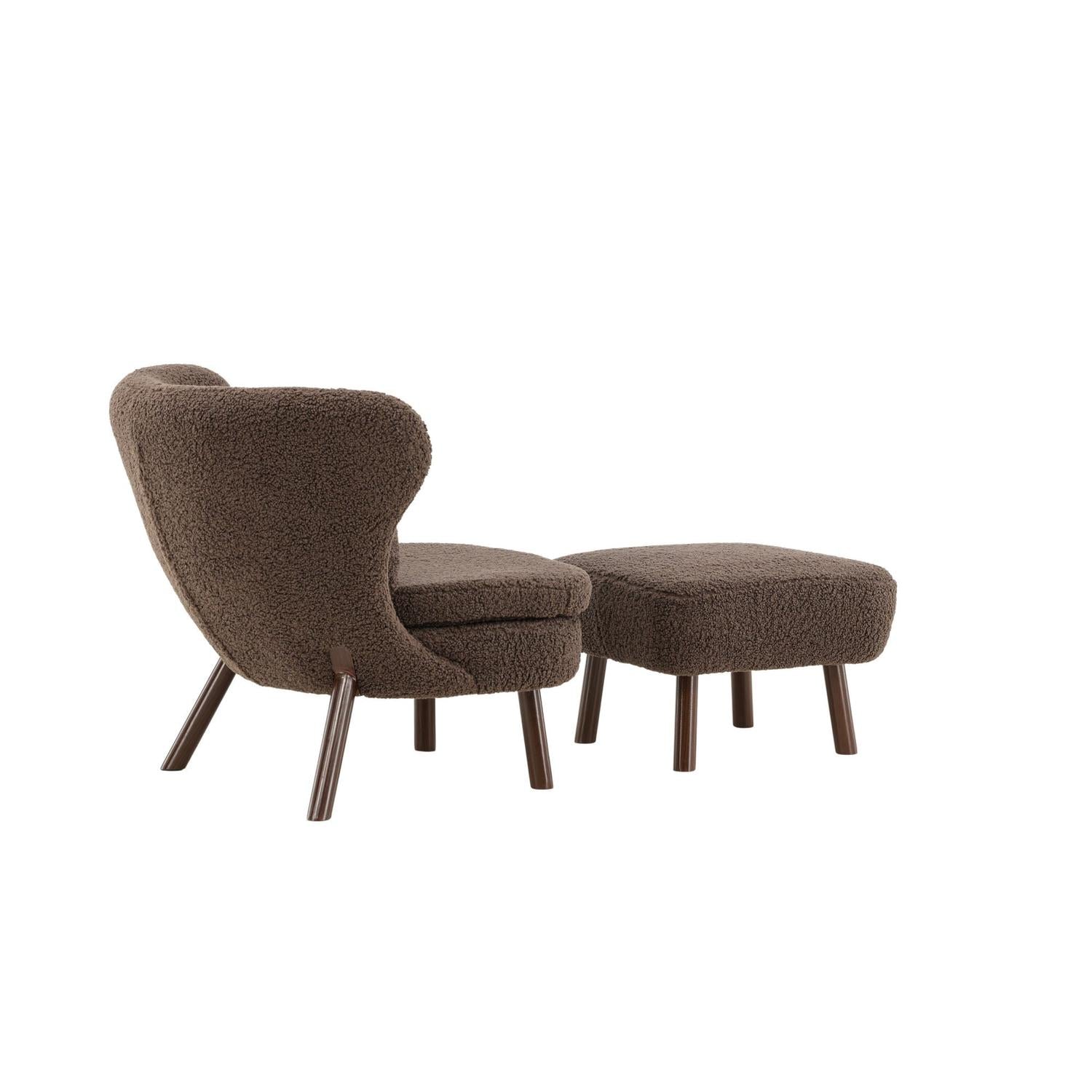 Sessel Ryxö aus Teddy Bouclé - Braun-Sessel-Vind-le canapé