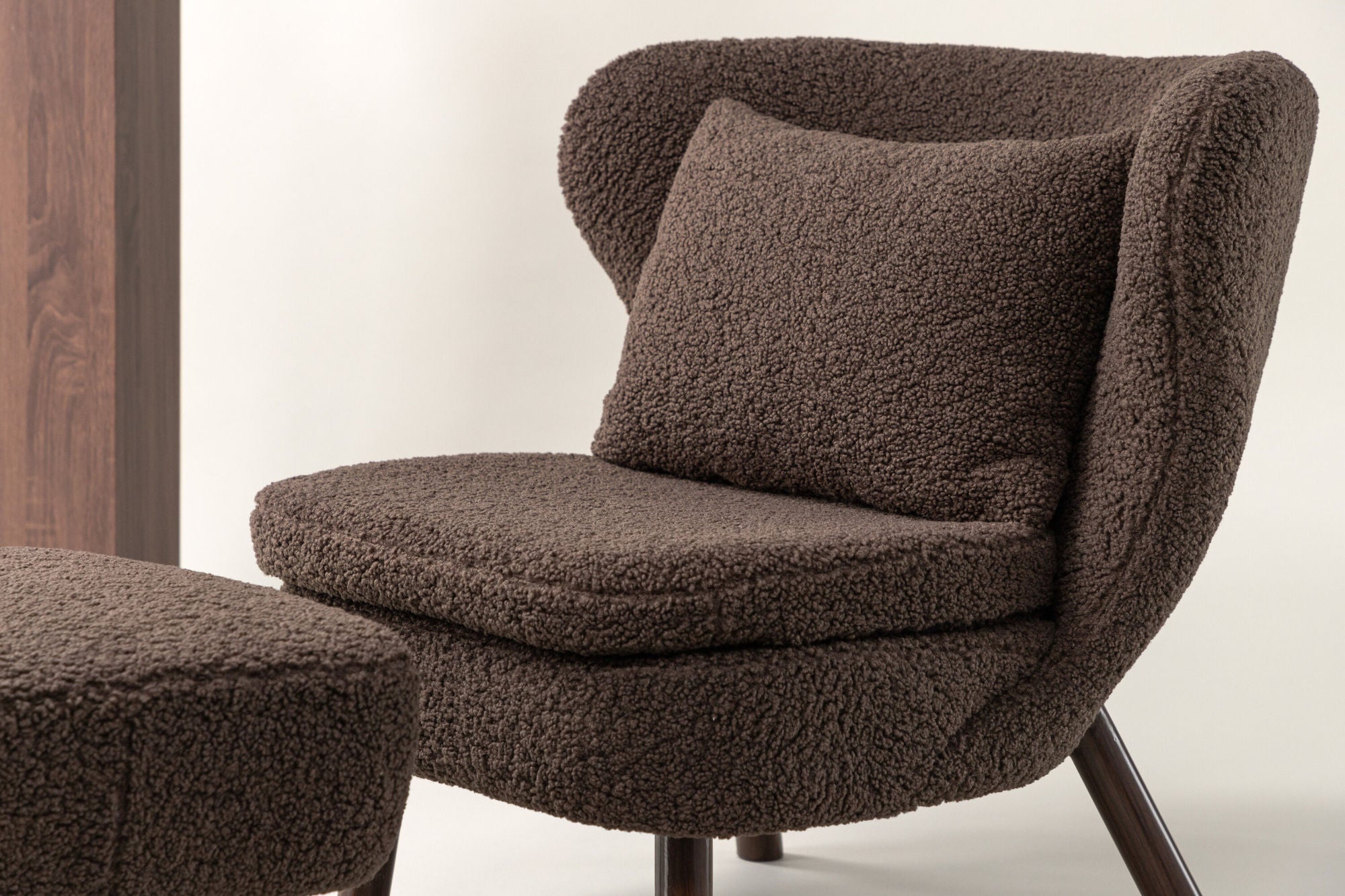 Sessel Ryxö aus Teddy Bouclé - Braun-Sessel-Vind-le canapé