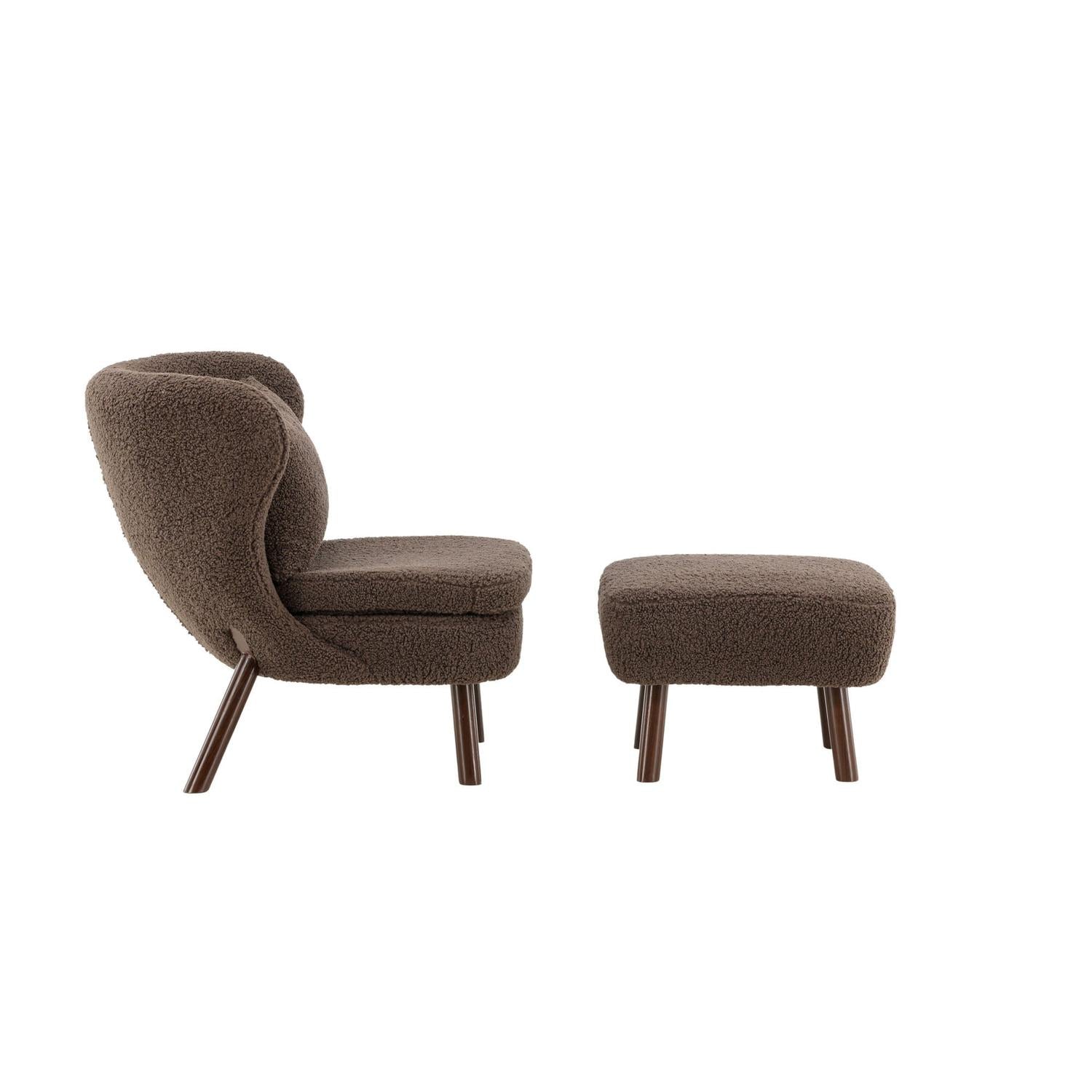 Sessel Ryxö aus Teddy Bouclé - Braun-Sessel-Vind-le canapé