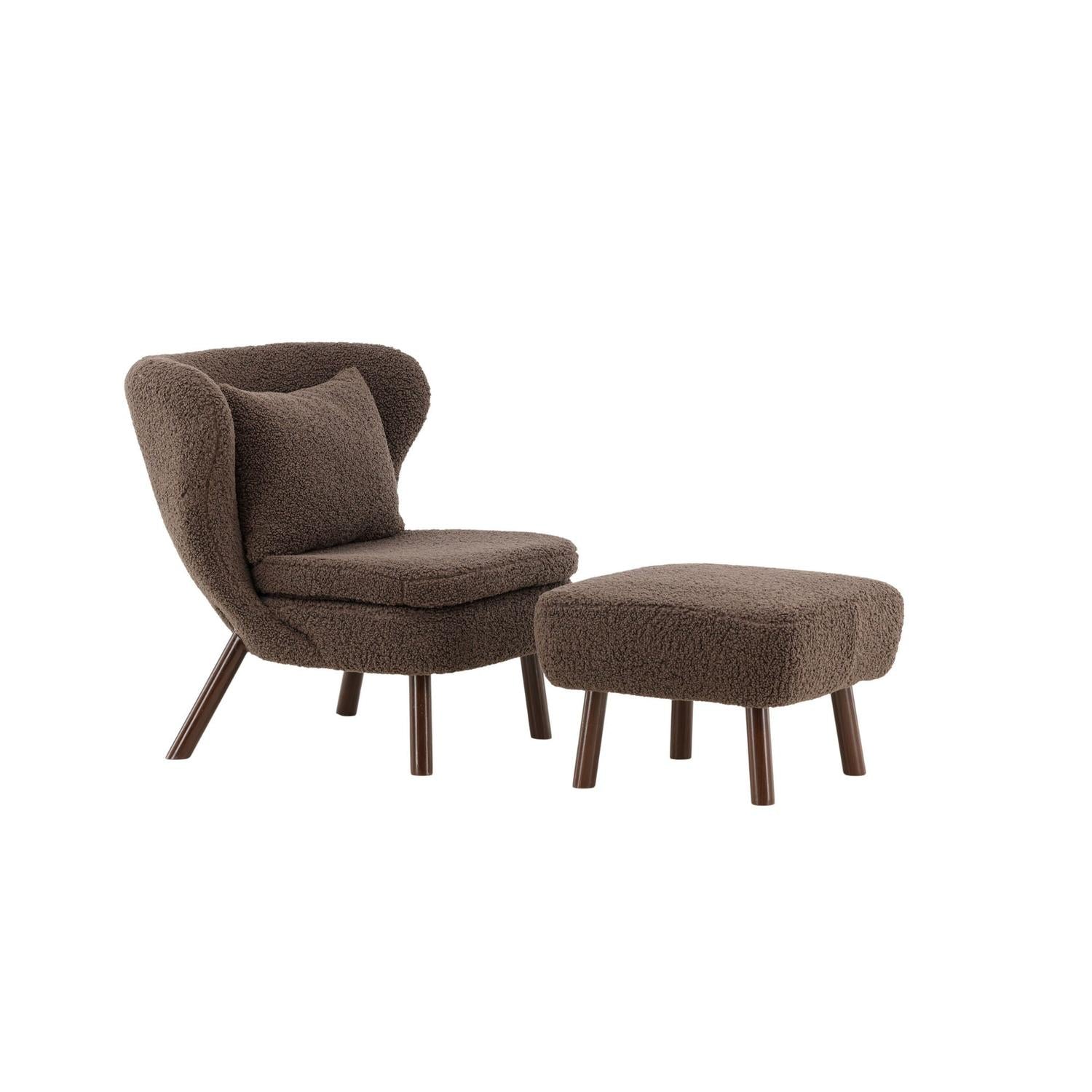 Sessel Ryxö aus Teddy Bouclé - Braun-Sessel-Vind-le canapé