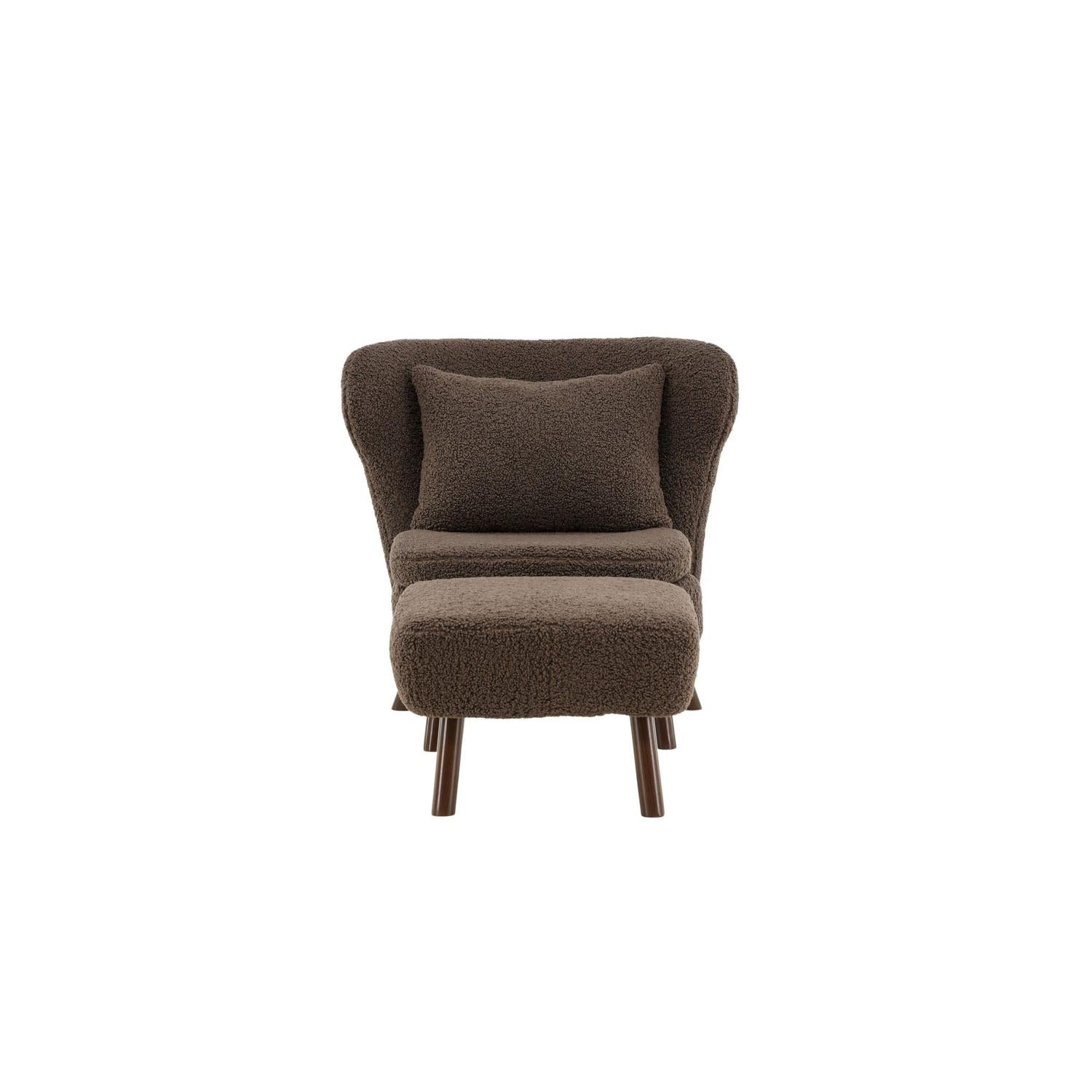Sessel Ryxö aus Teddy Bouclé - Braun-Sessel-Vind-le canapé