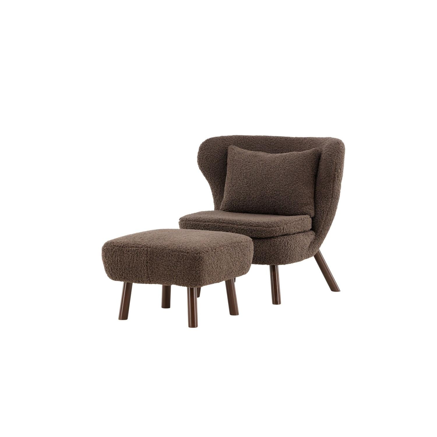 Sessel Ryxö aus Teddy Bouclé - Braun-Sessel-Vind-le canapé