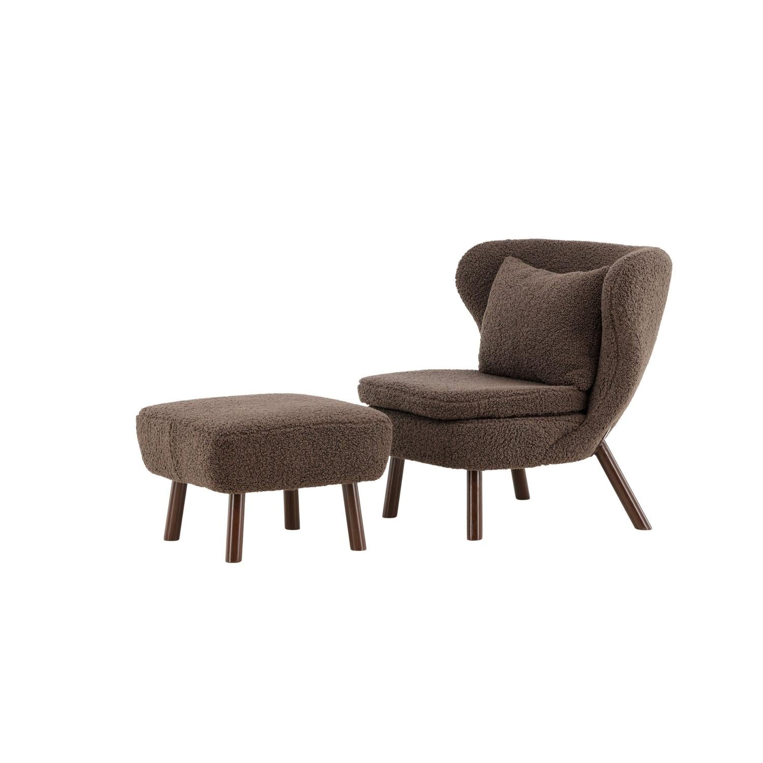 Sessel Ryxö aus Teddy Bouclé - Braun-Sessel-Vind-le canapé