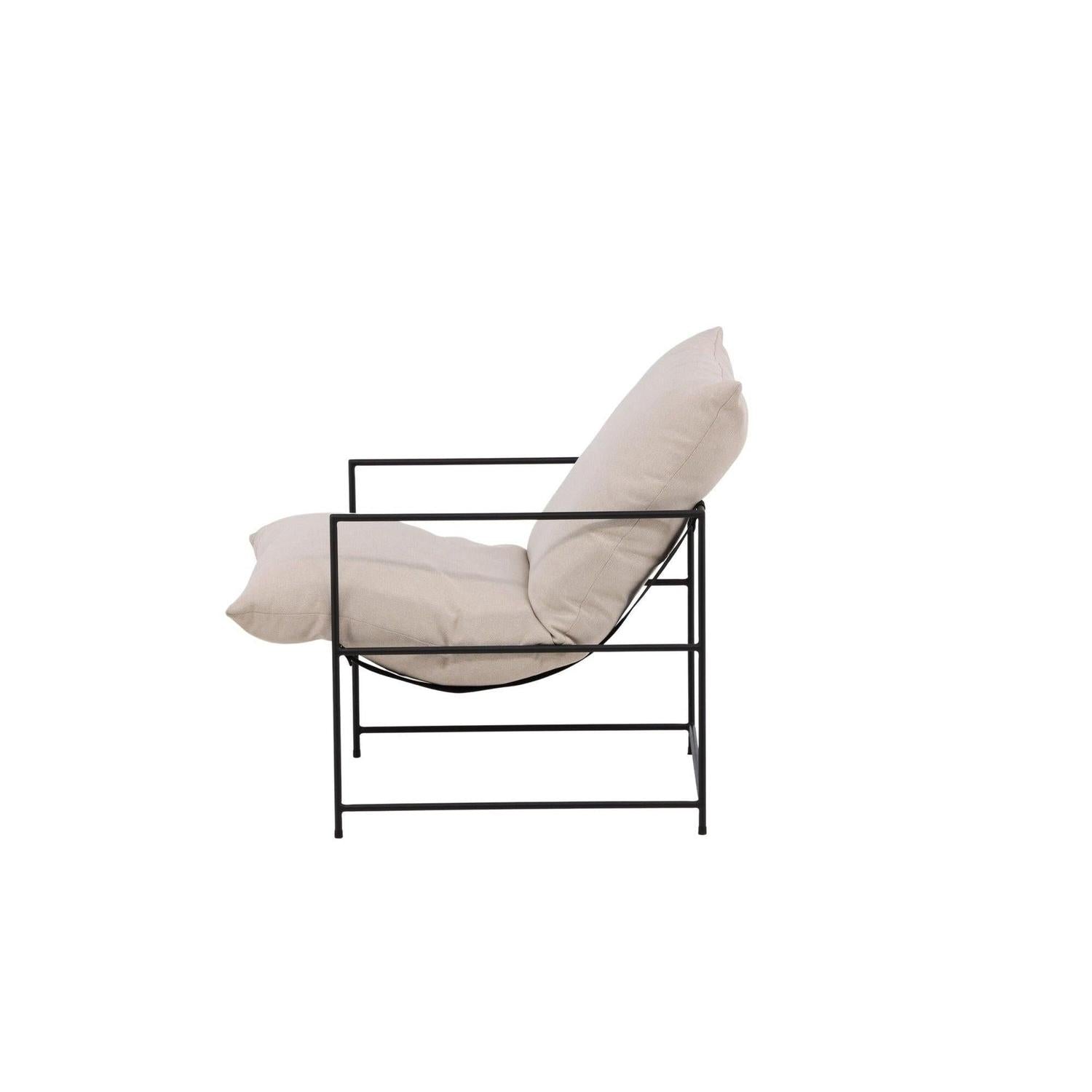 Sessel Sedalia aus Leinen - BeigeLoungesessel