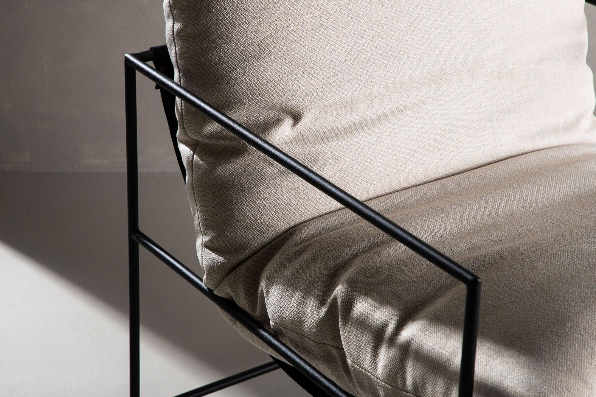 Sessel Sedalia aus Leinen - BeigeLoungesessel