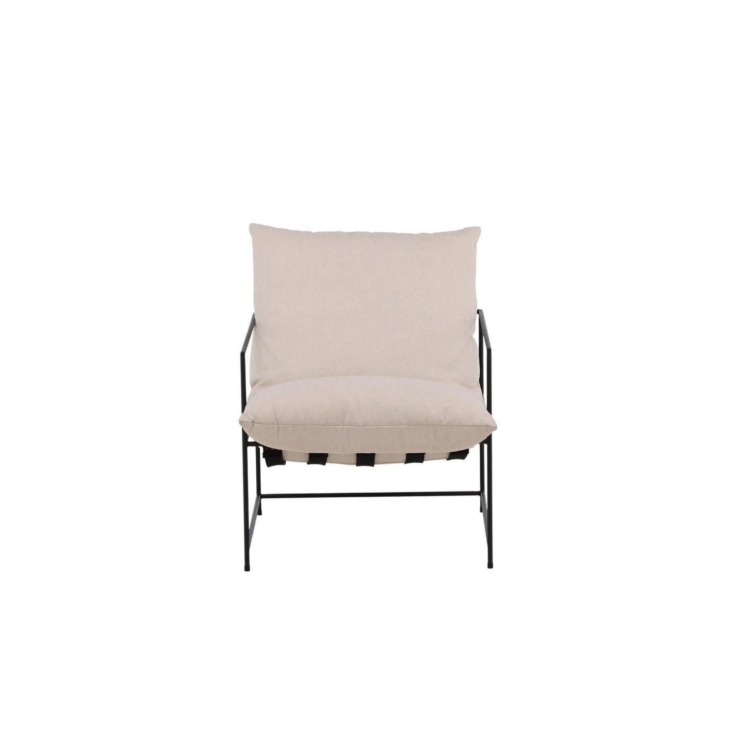 Sessel Sedalia aus Leinen - BeigeLoungesessel