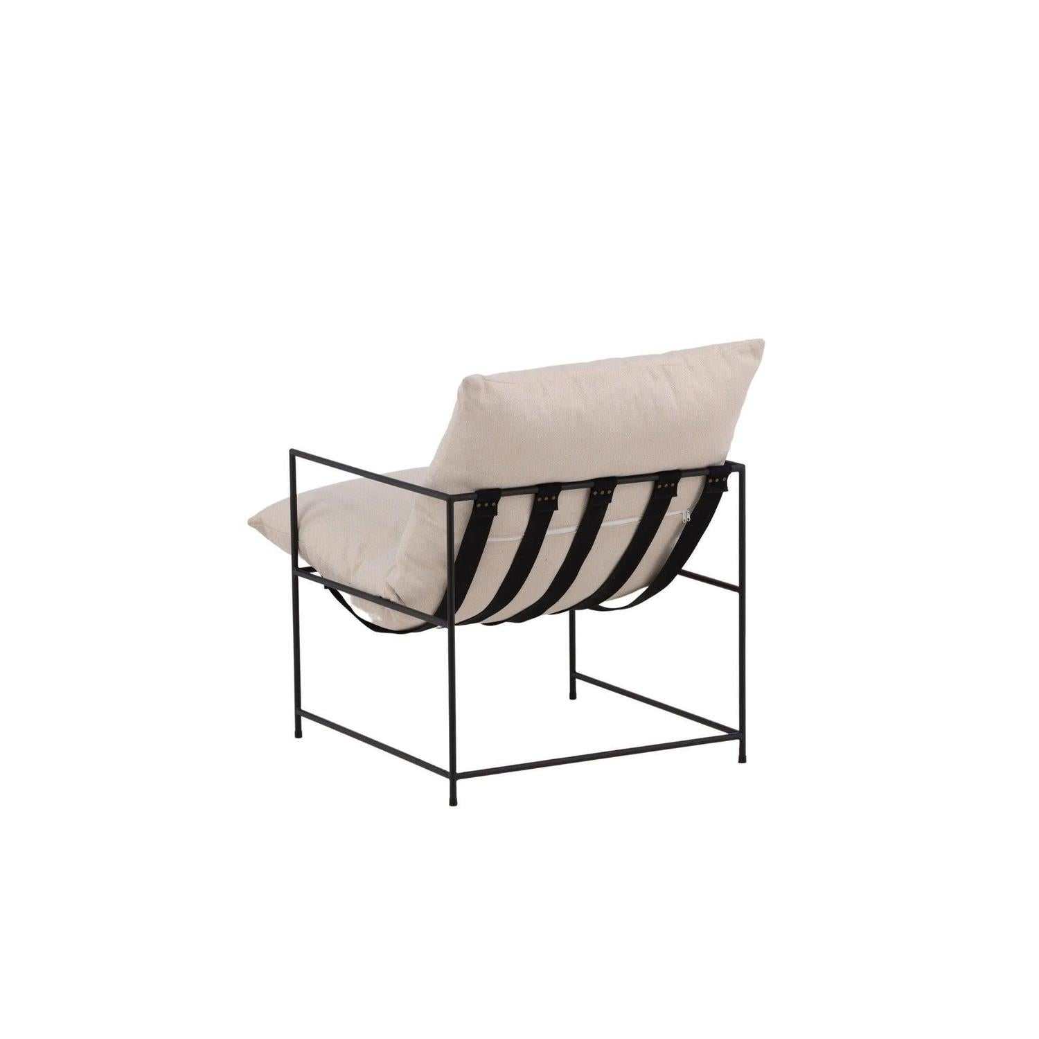 Sessel Sedalia aus Leinen - BeigeLoungesessel