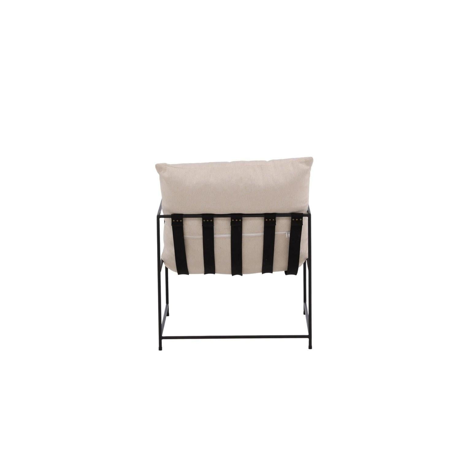 Sessel Sedalia aus Leinen - BeigeLoungesessel