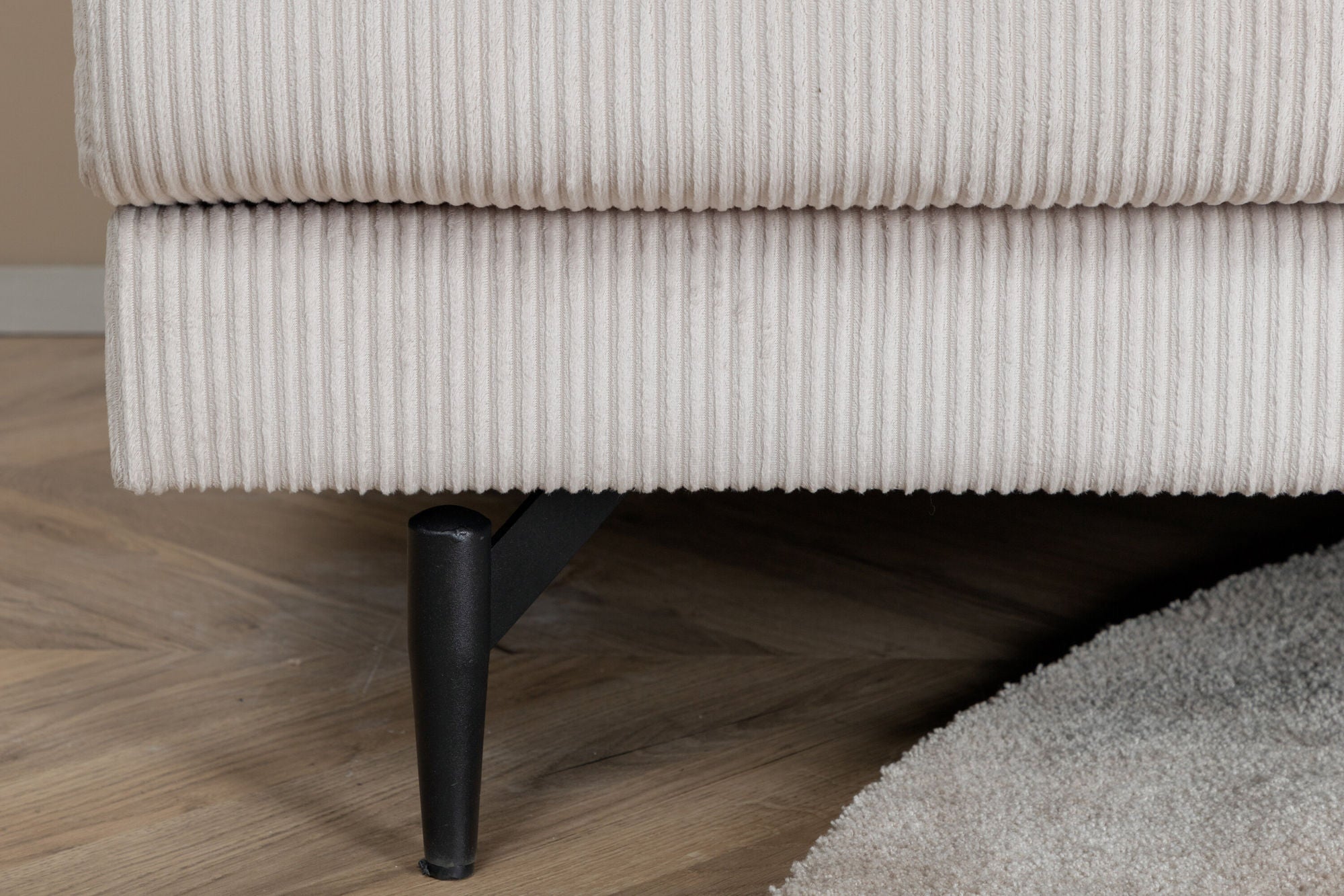 Sessel Sofia aus Kord - Beige-Sessel-Venture Home-le canapé