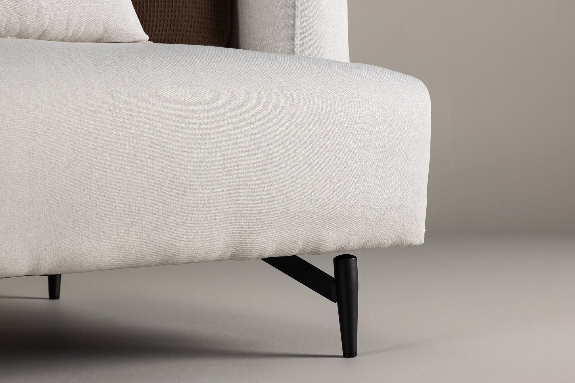 Sessel Sofia aus Leinen - Cremeweiß-Sessel-Venture Home-le canapé