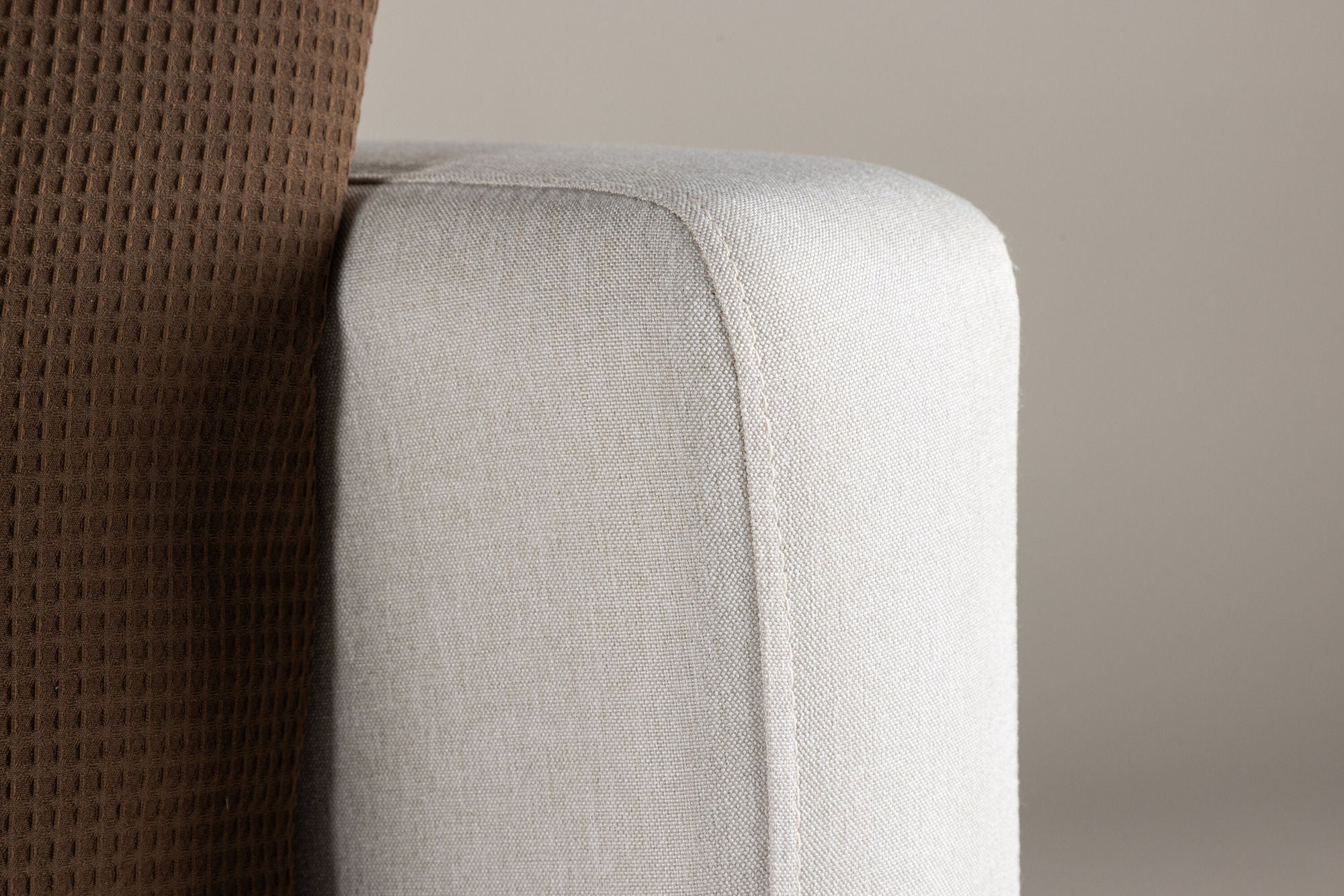 Sessel Sofia aus Leinen - Cremeweiß-Sessel-Venture Home-le canapé