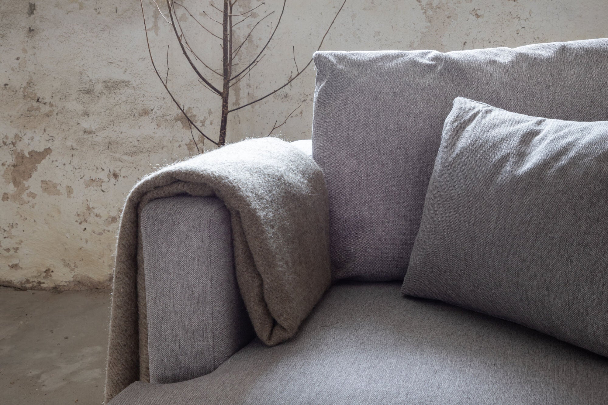 Sessel Sofia aus Stoff - Grau-Sessel-Venture Home-le canapé