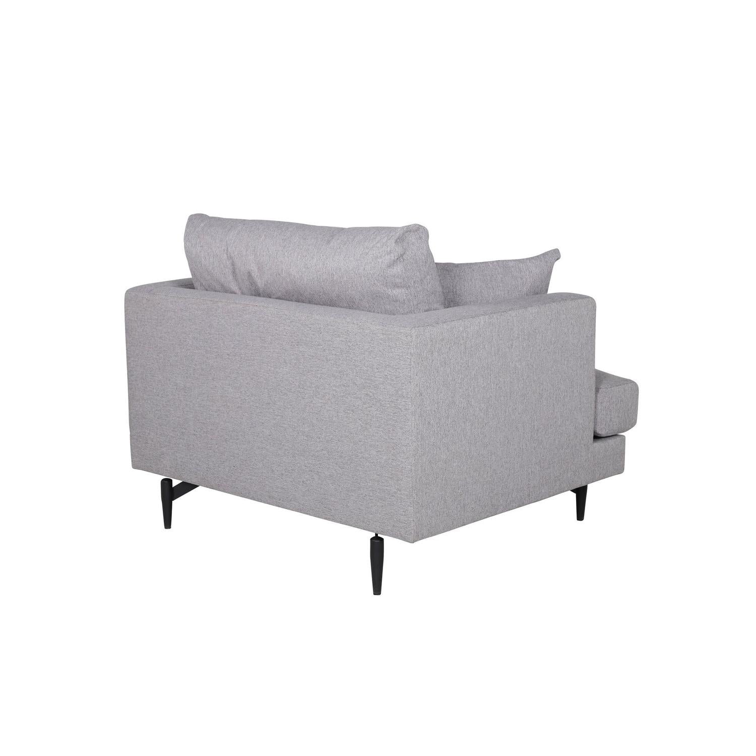 Sessel Sofia aus Stoff - Grau-Sessel-Venture Home-le canapé