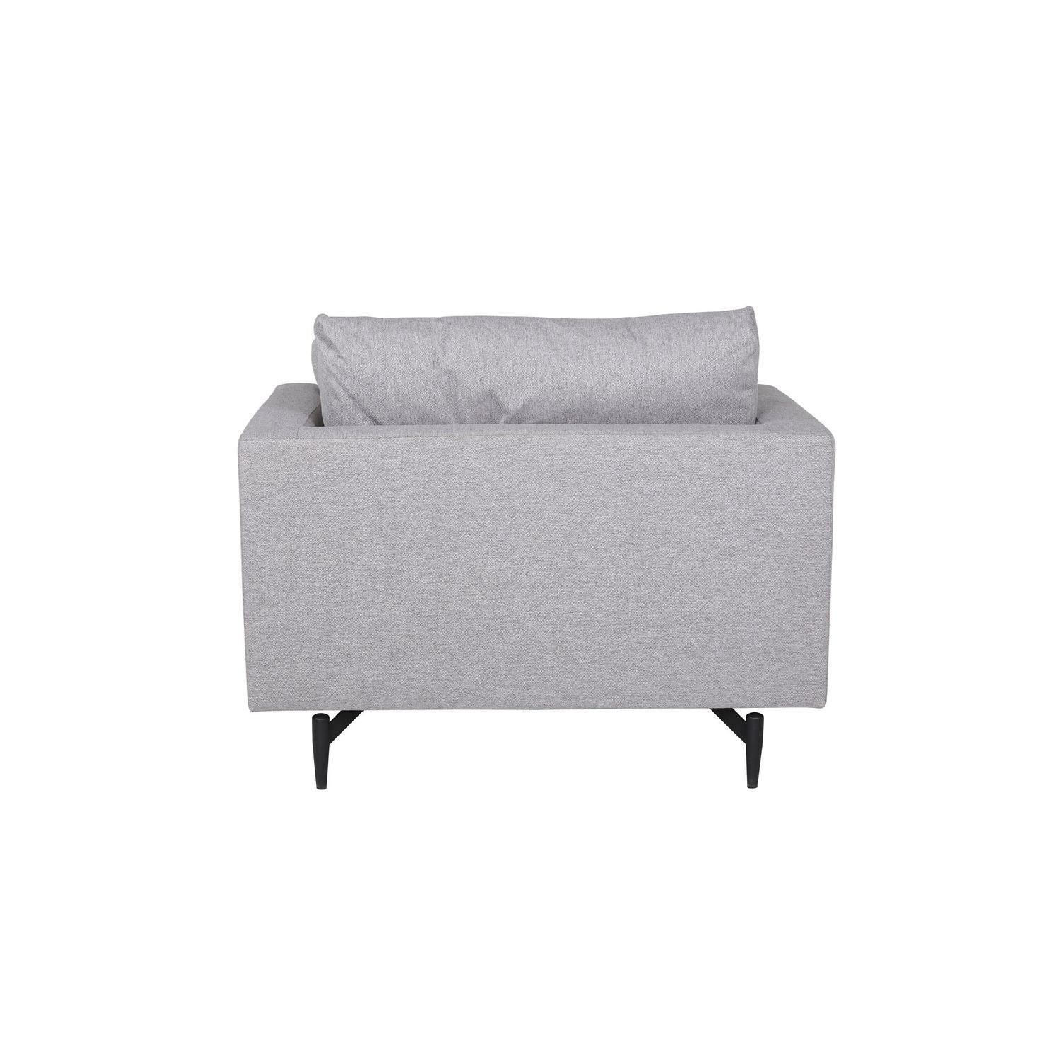 Sessel Sofia aus Stoff - Grau-Sessel-Venture Home-le canapé