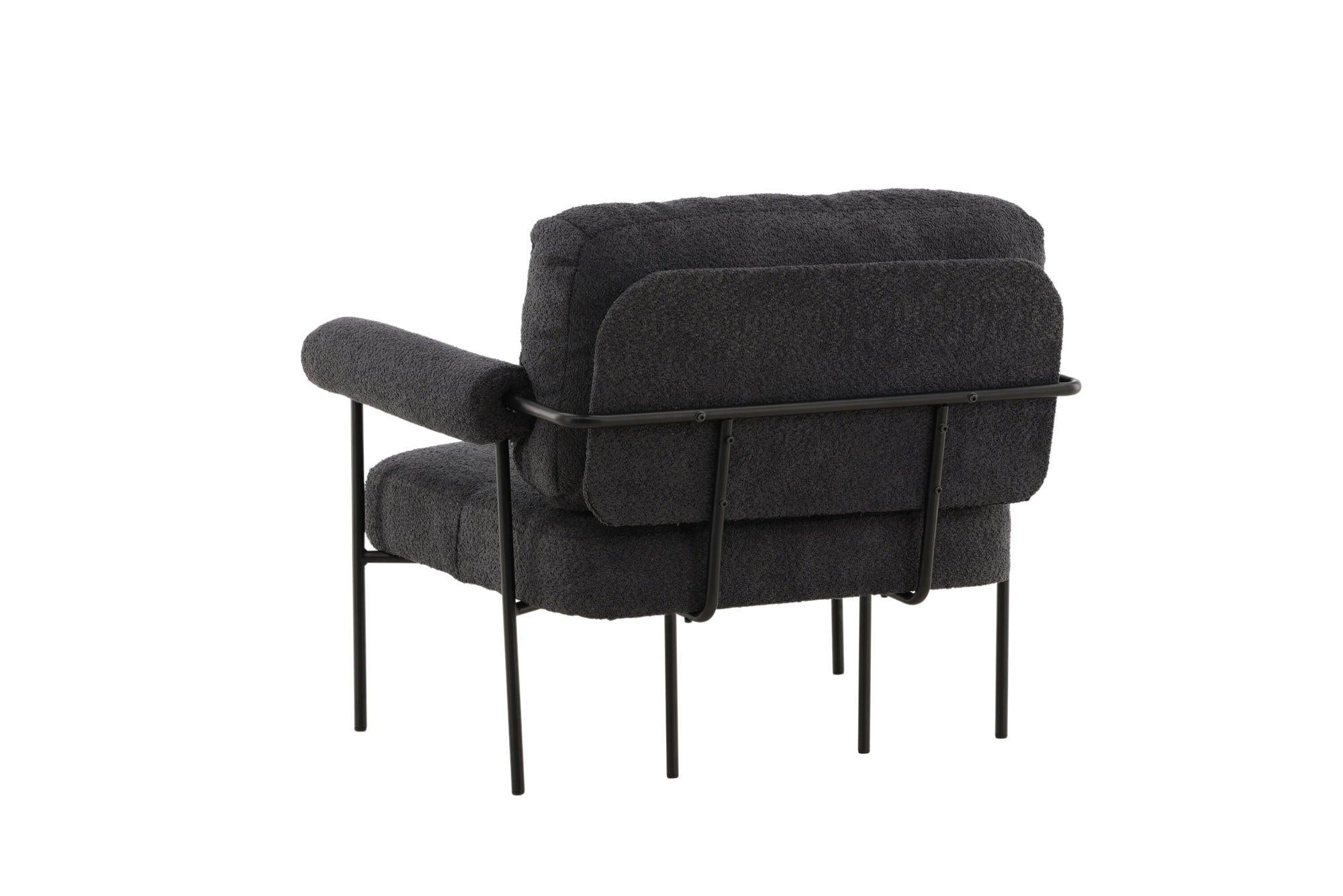 Sessel Tillberga x Josefin Lustig aus Teddy - Bouclé - DunkelgrauSessel