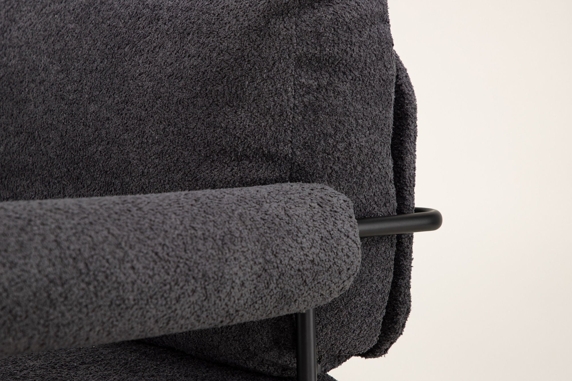 Sessel Tillberga x Josefin Lustig aus Teddy - Bouclé - DunkelgrauSessel