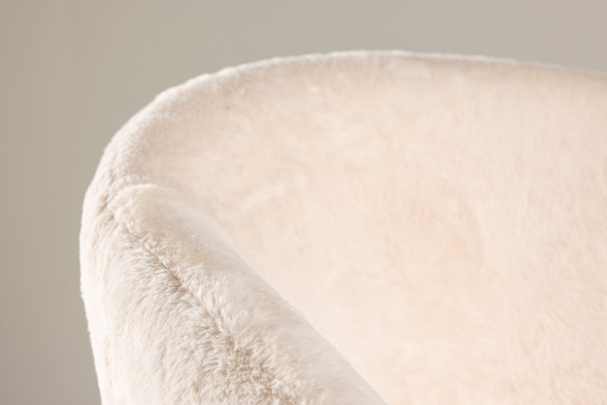 Sessel Wanda aus Teddy Bouclé - Beige-Sessel-Venture Home-le canapé