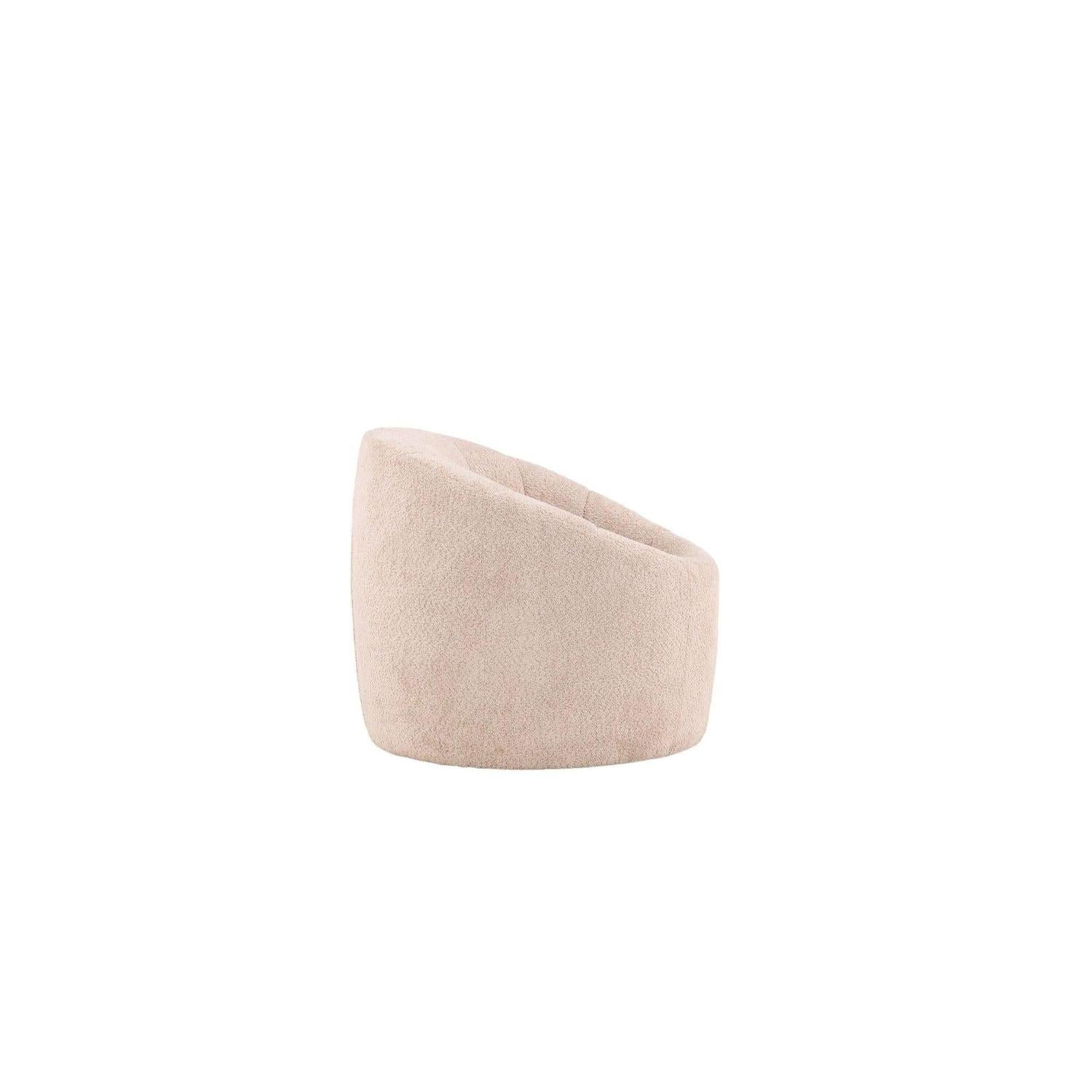 Sessel Warren aus Bouclé - / Teddystoff - BeigeSessel