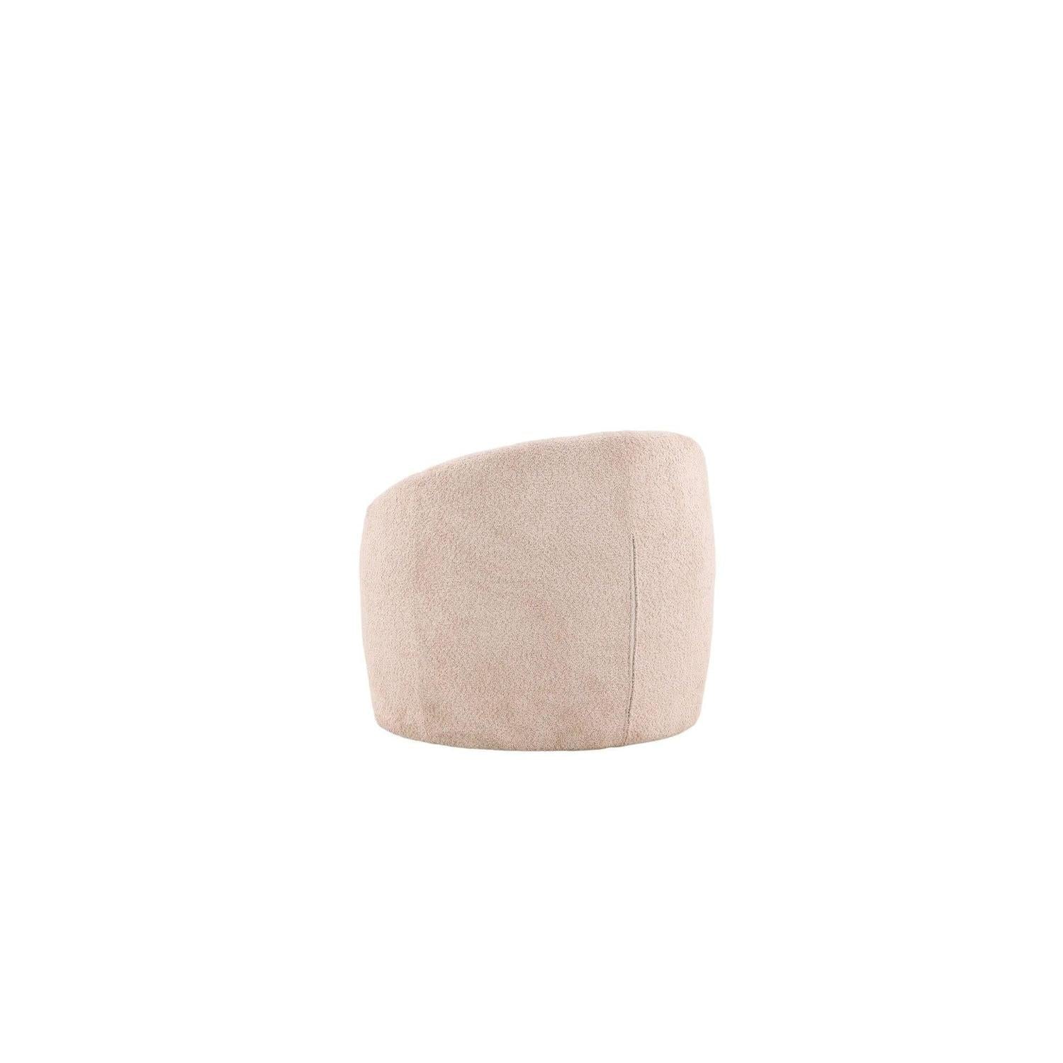 Sessel Warren aus Bouclé - / Teddystoff - BeigeSessel