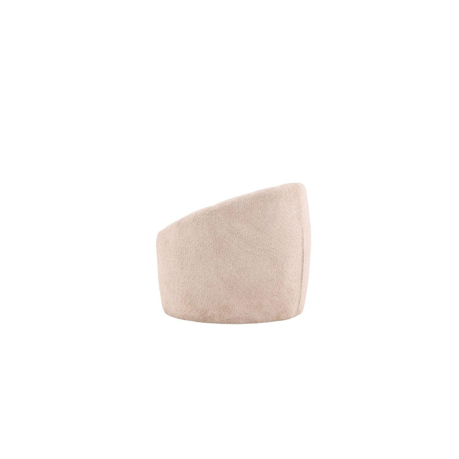 Sessel Warren aus Bouclé - / Teddystoff - BeigeSessel