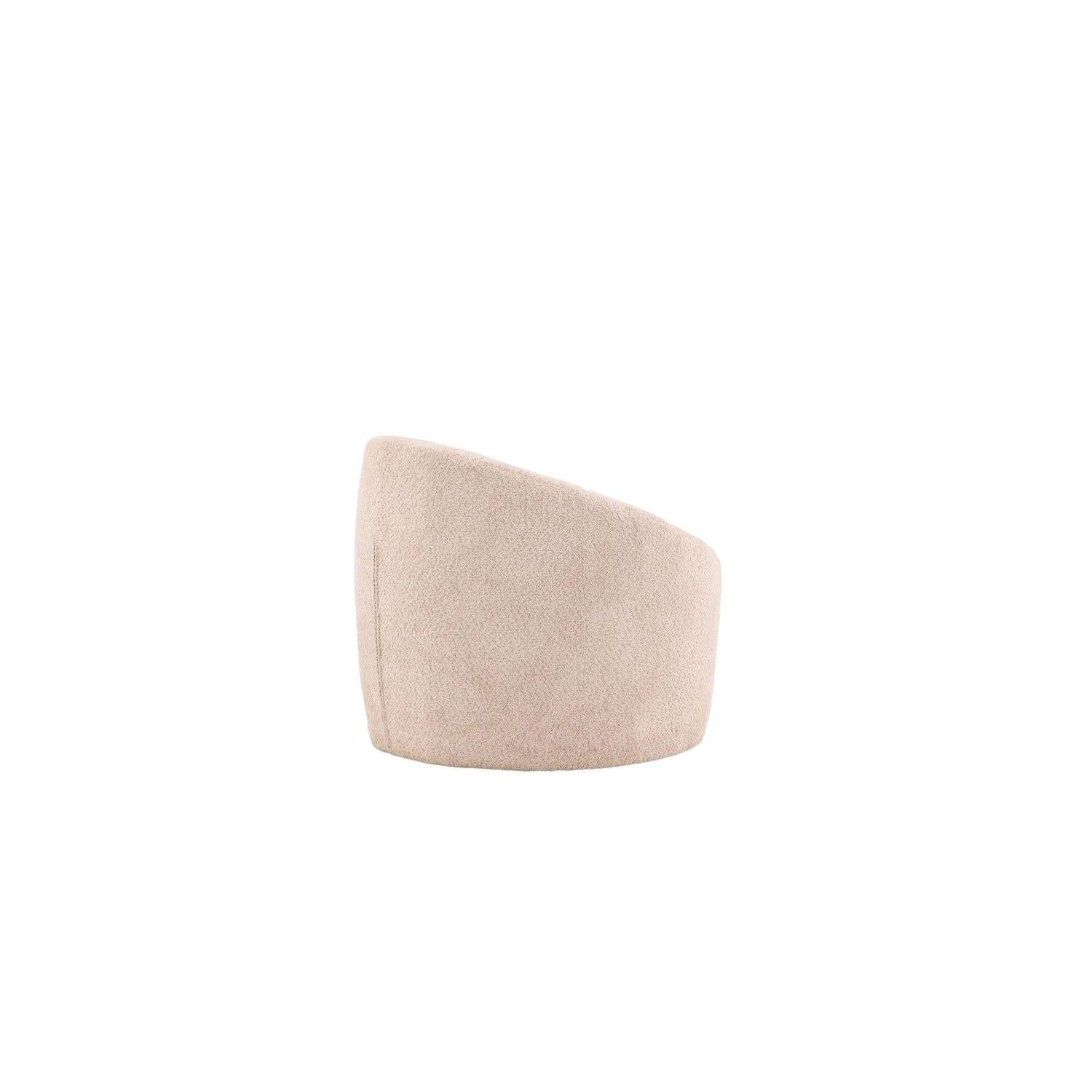 Sessel Warren aus Bouclé - / Teddystoff - BeigeSessel