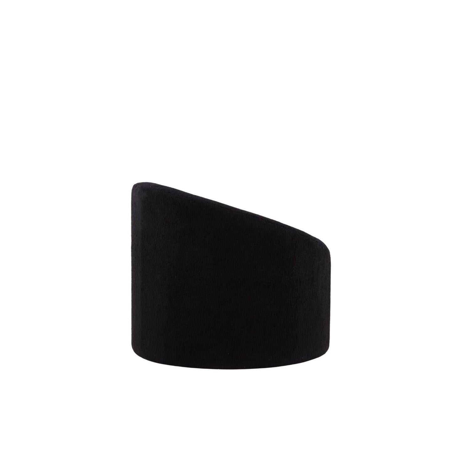 Sessel Warren aus Fleece - Schwarz-Sessel-Venture Home-le canapé