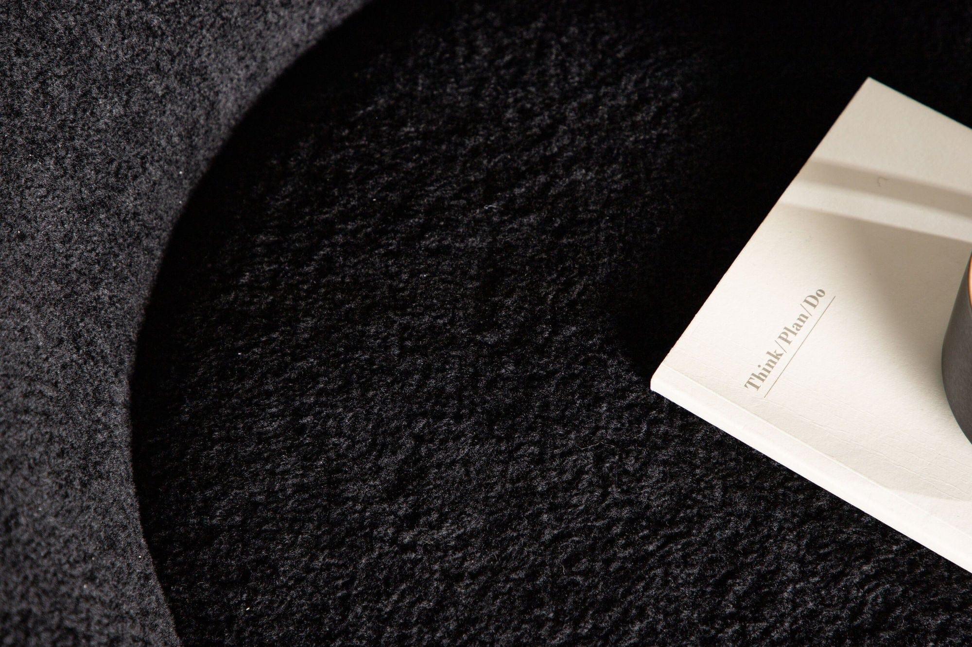 Sessel Warren aus Fleece - Schwarz-Sessel-Venture Home-le canapé