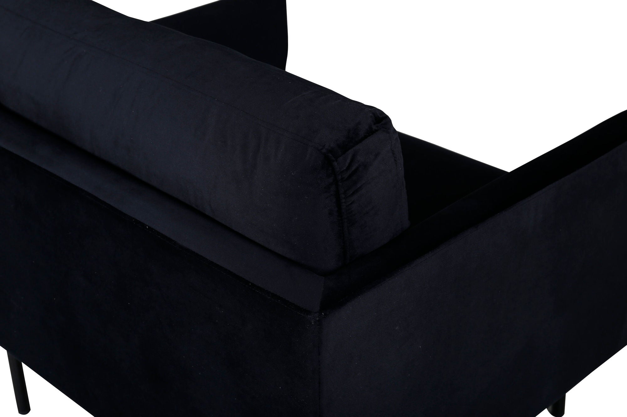 Sessel Zoom aus Samt - Schwarz-Sessel-Venture Home-le canapé