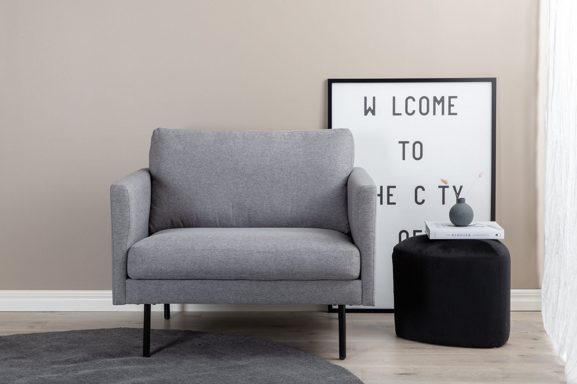 Sessel Zoom aus Stoff - Grau-Sessel-Venture Home-le canapé