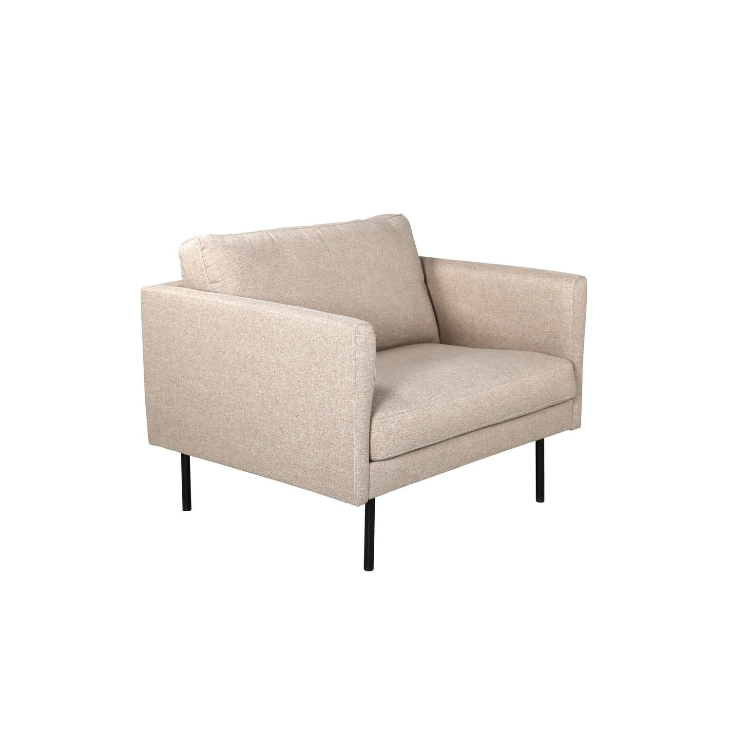 Sessel Zoom aus Stoff - Hellbraun-Sessel-Venture Home-le canapé
