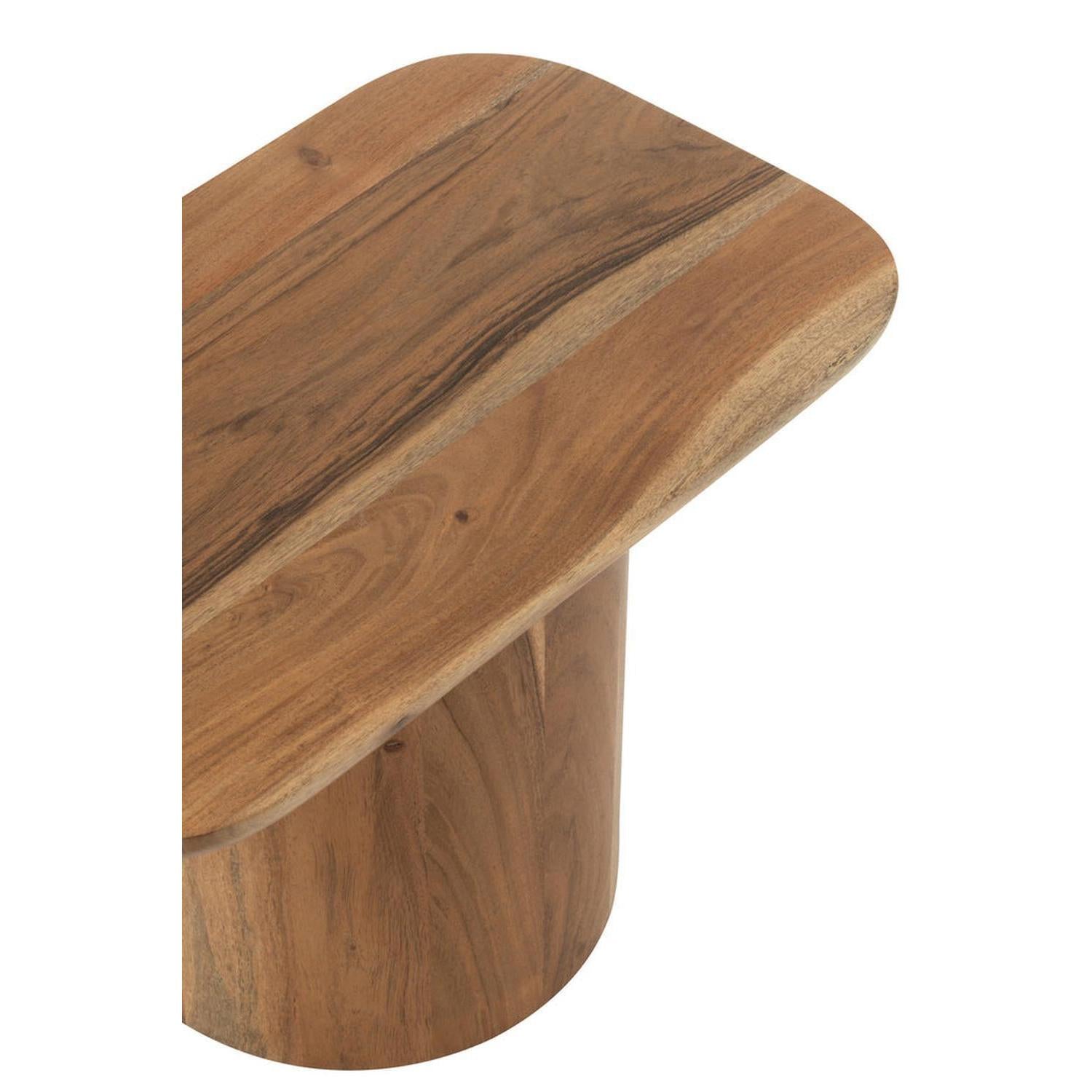 2er-Set Beistelltische aus Akazienholz/MDF - Natur-Beistelltisch-le canapé